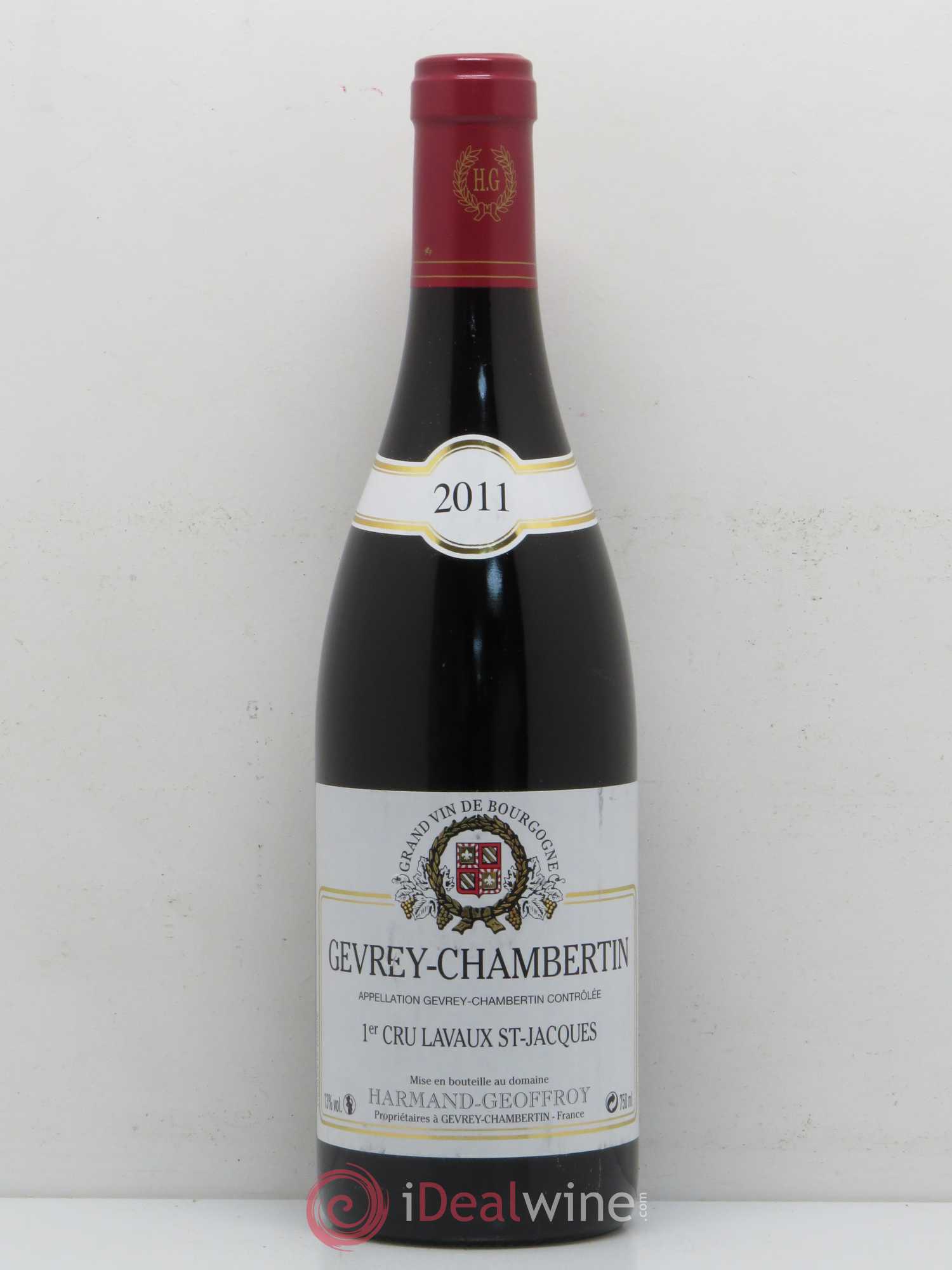 Gevrey-Chambertin 1er Cru Lavaux Saint Jacques Harmand-Geoffroy (Domaine) 2011 - Lot de 1 bouteille - 0