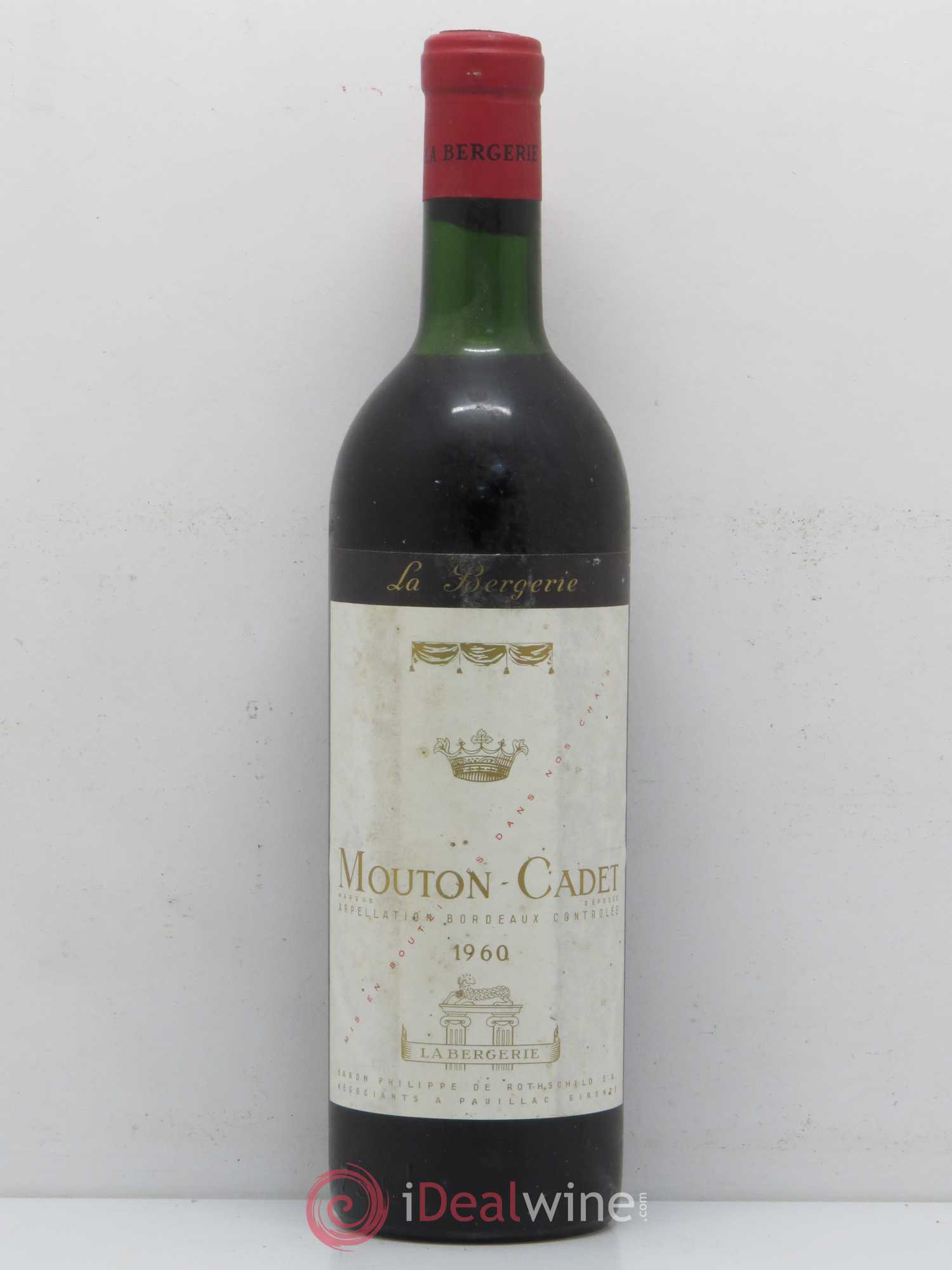 Château Mouton Cadet 1960 - Lot de 1 bouteille - 0