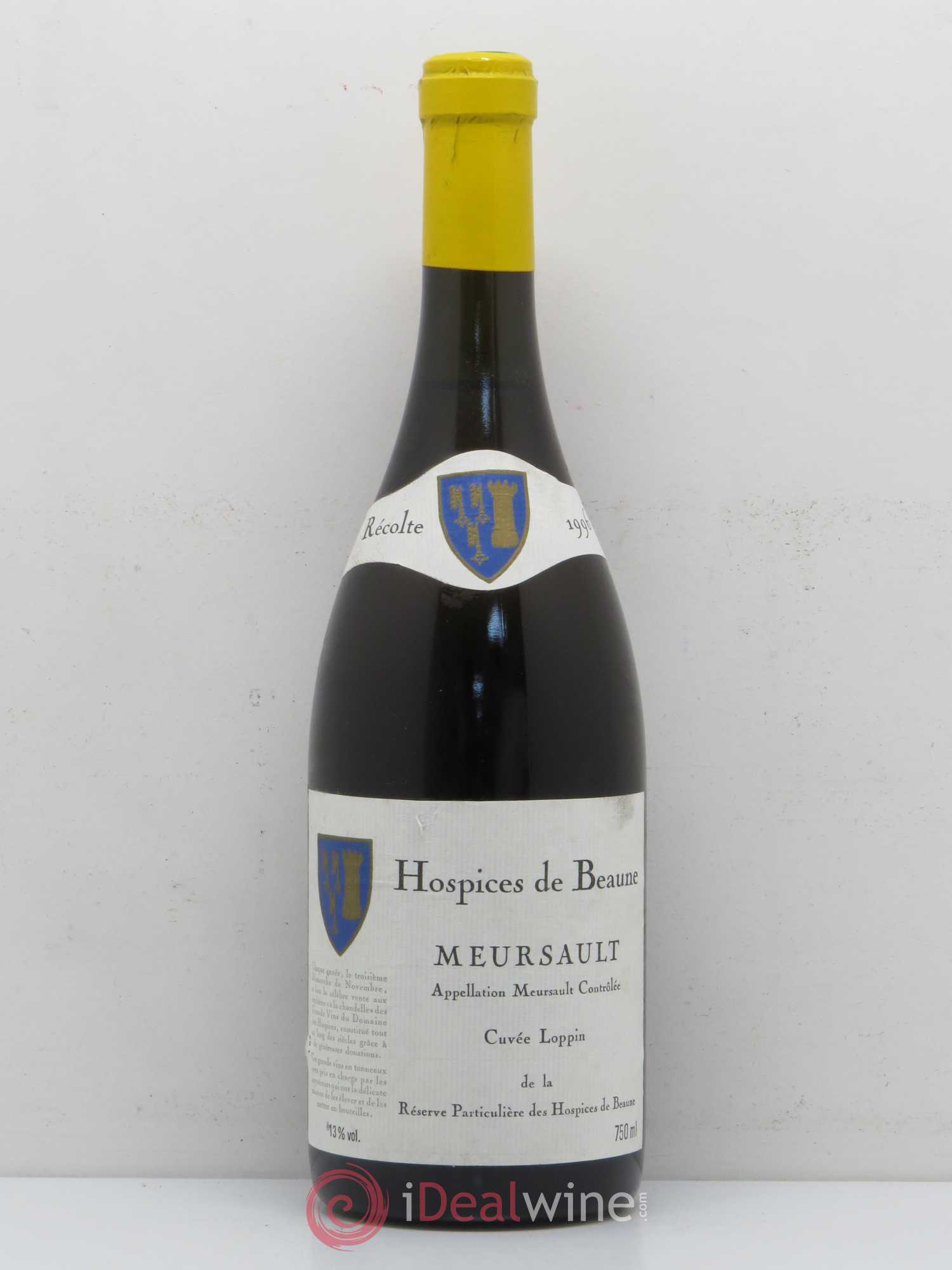 Meursault Cuvée Lopin Domaine des Hospices de Beaune 1996 - Posten von 1 Flasche - 0