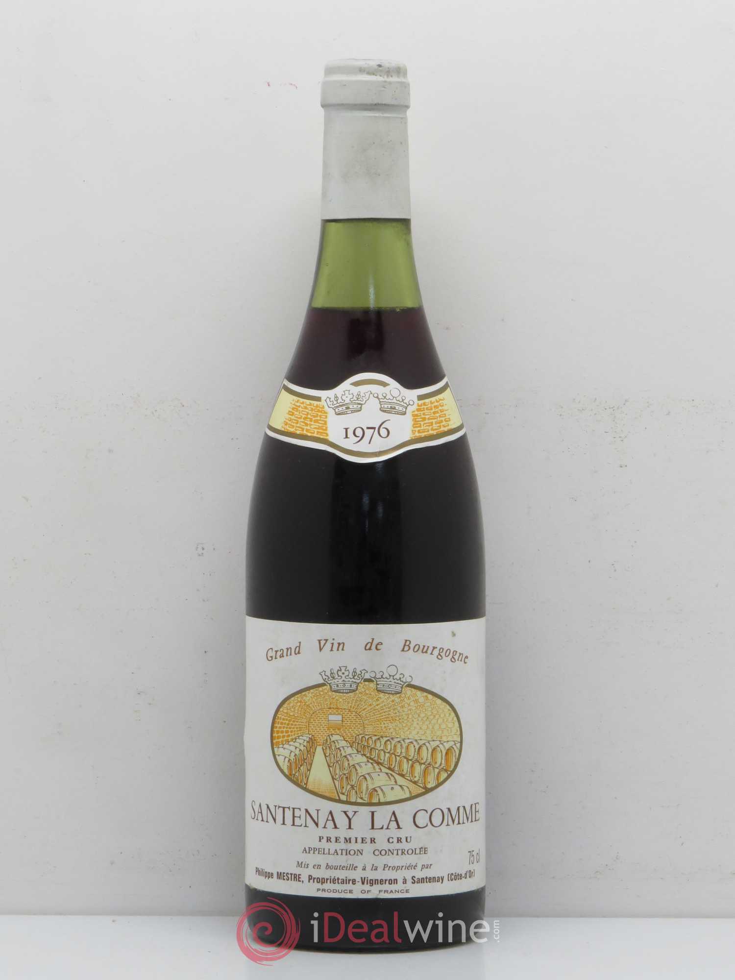 Santenay 1er Cru La Comme Domaine Mestre P&F 1976 - Posten von 1 Flasche - 0