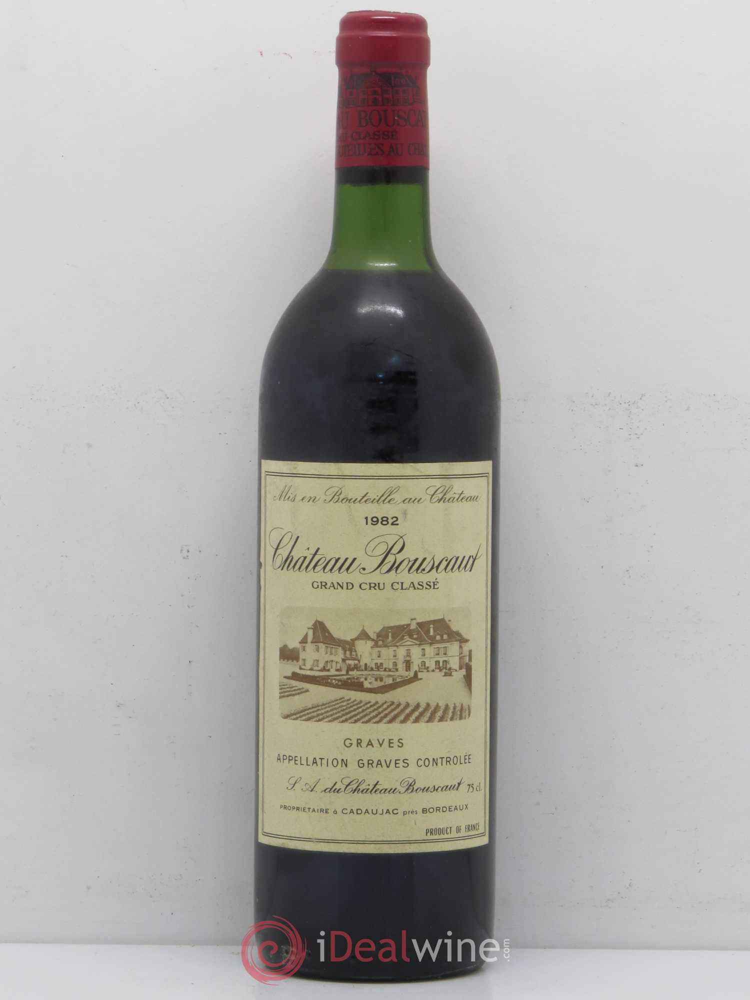 Château Bouscaut Cru Classé de Graves 1982 - Lot de 1 bouteille - 0