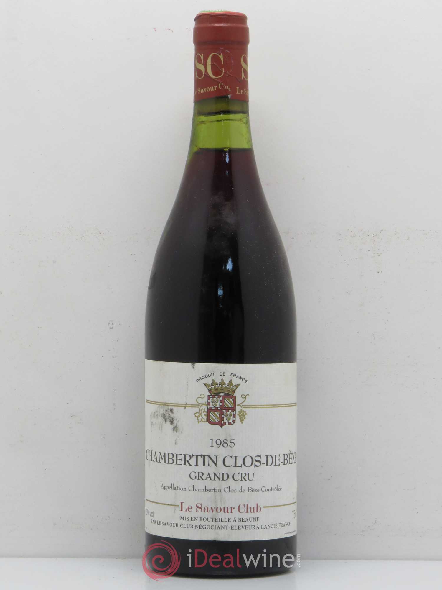 Chambertin Clos de Bèze Grand Cru Savour Club 1985 - Lot de 1 bouteille - 0