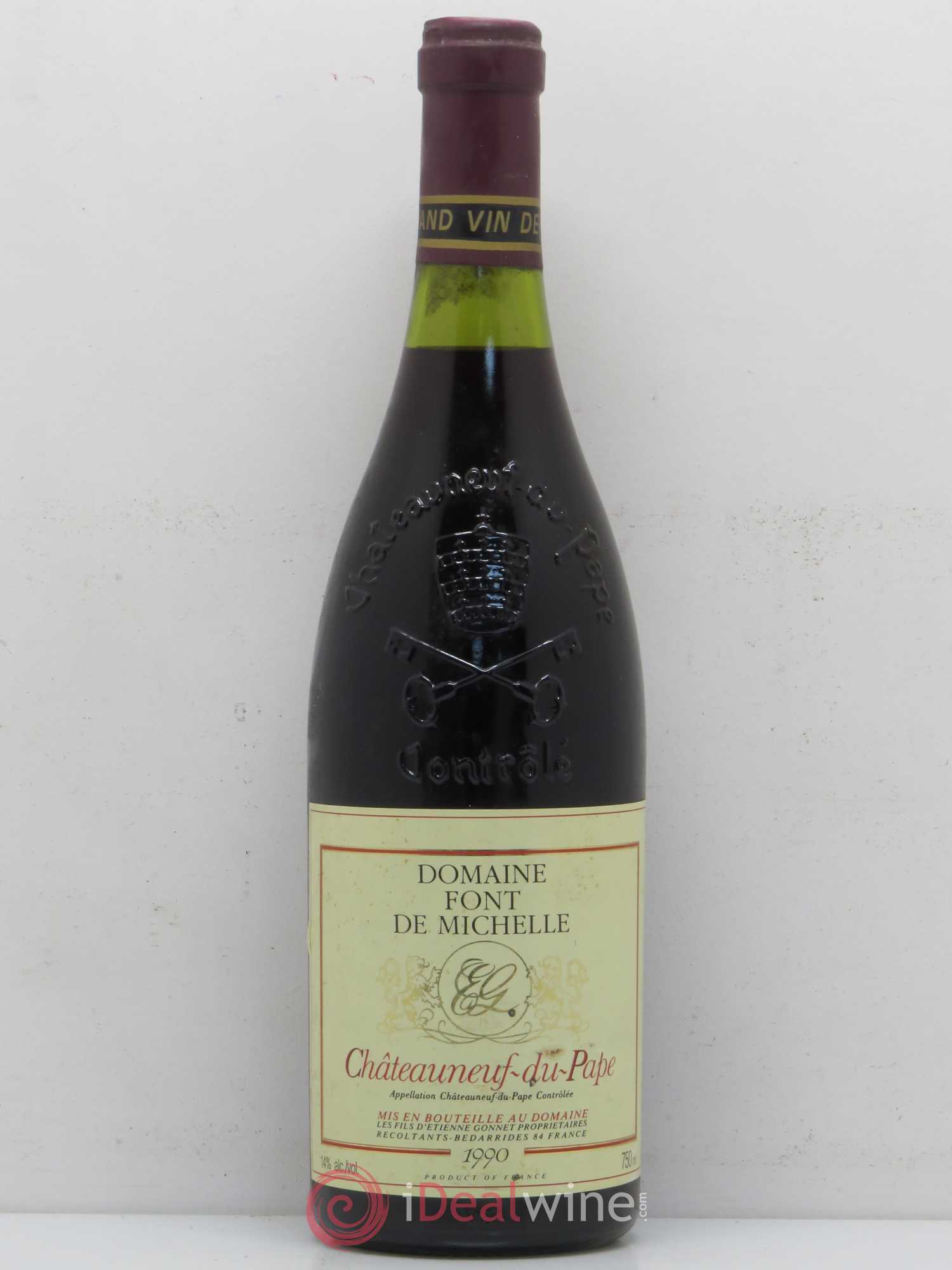 Châteauneuf-du-Pape Domaine Font de Michelle Famille Gonnet 1990 - Lot de 1 bouteille - 0