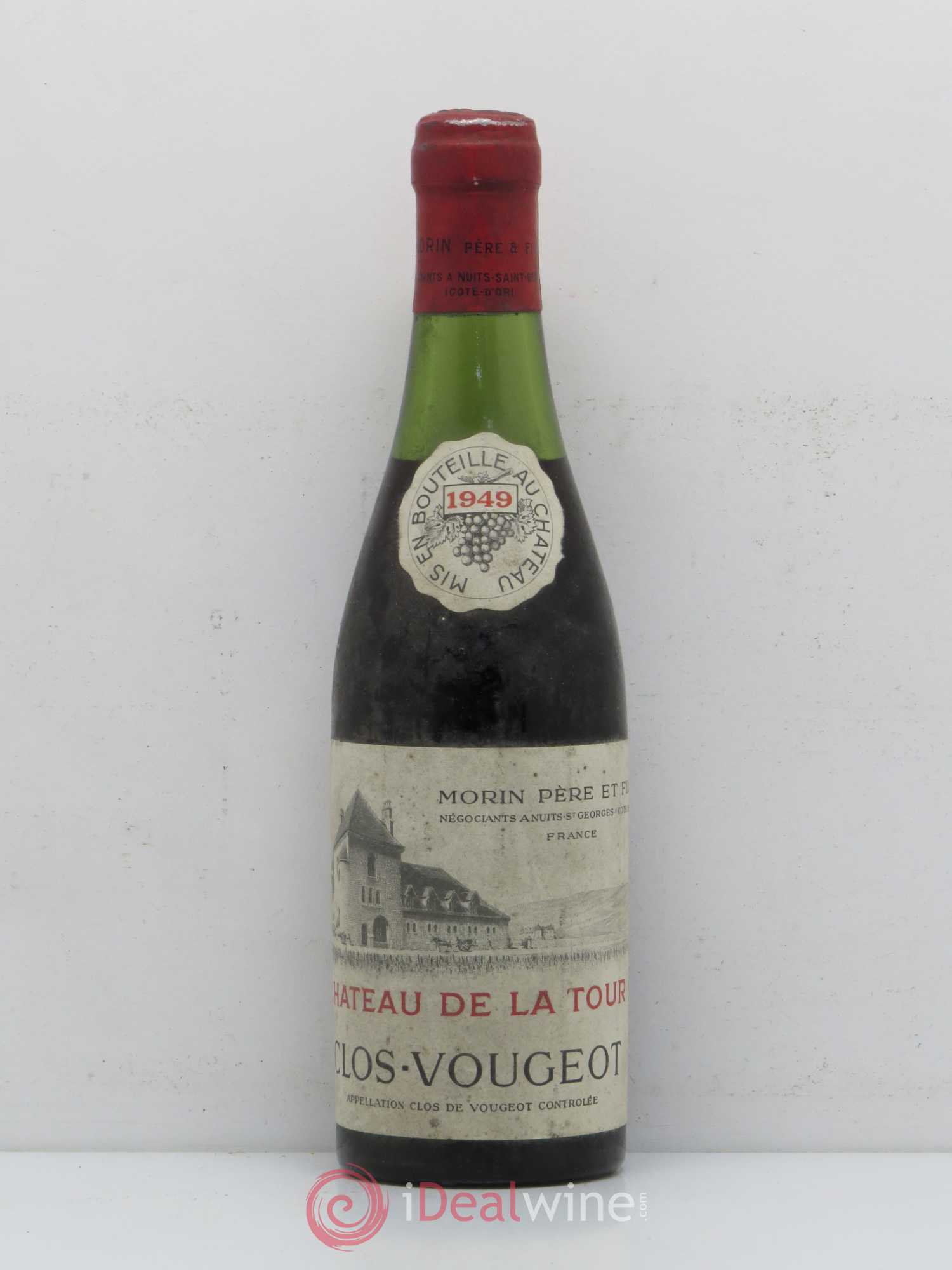 Clos de Vougeot Grand Cru Château de La Tour 1949 - Lot de 1 demi bouteille - 0