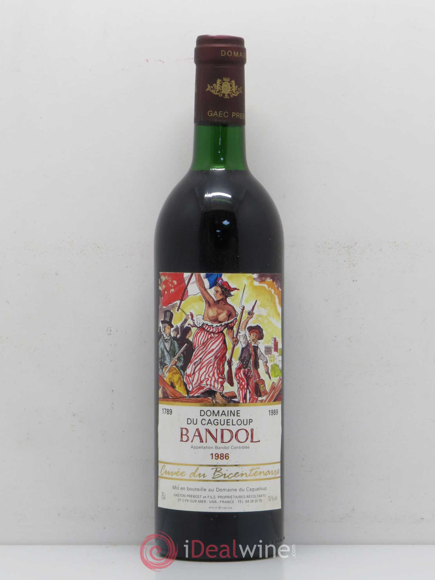 Bandol Domaine du Cagueloup 1986 - Posten von 1 Flasche - 0