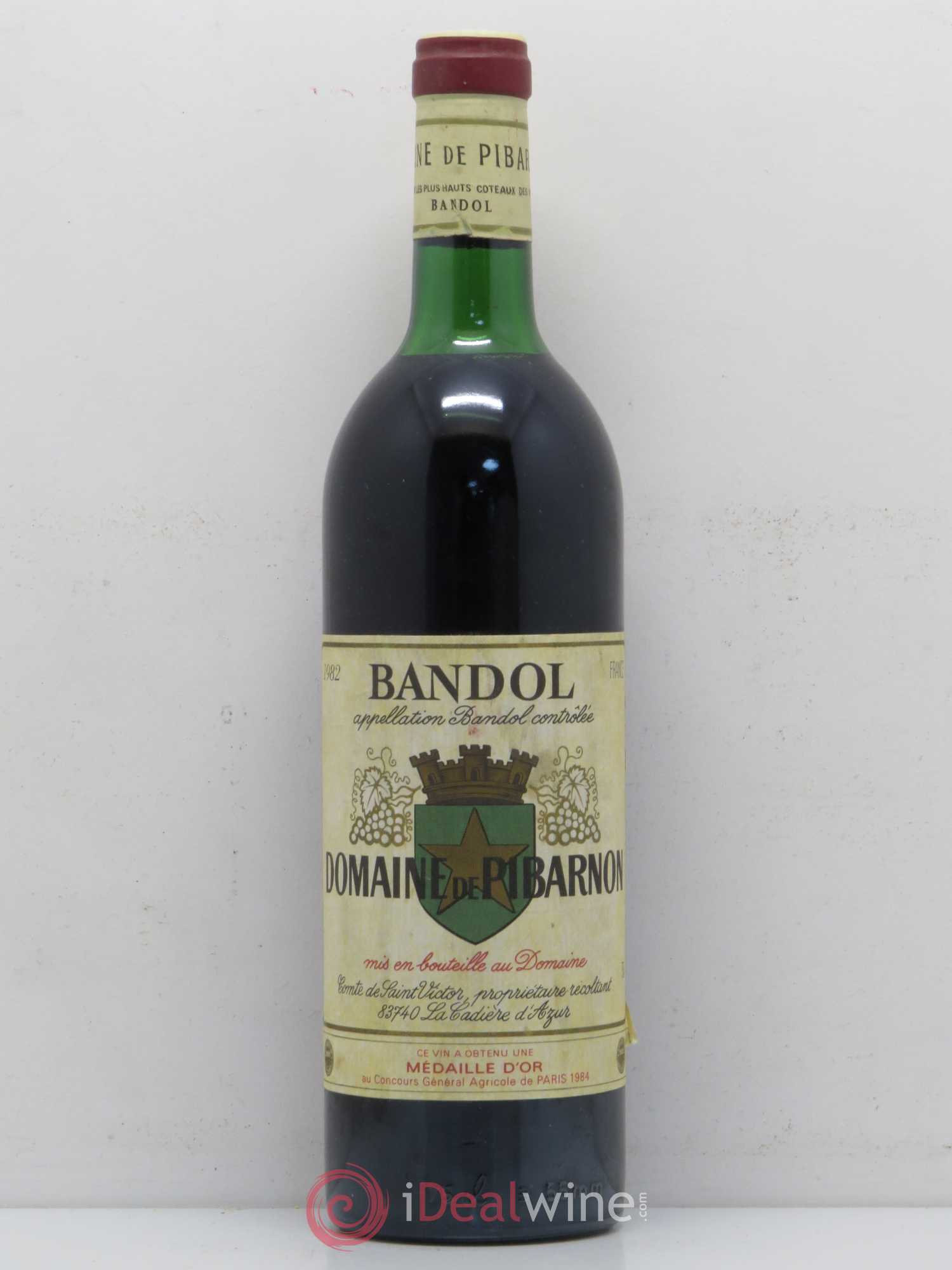 Bandol Château de Pibarnon Comte de Saint-Victor 1982 - Lot de 1 bouteille - 0
