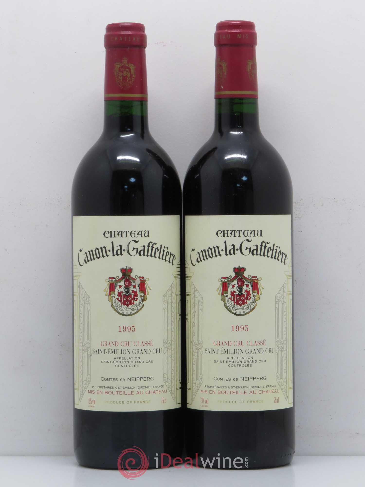 Château Canon la Gaffelière 1er Grand Cru Classé B 1995 - Lot de 2 bouteilles - 0