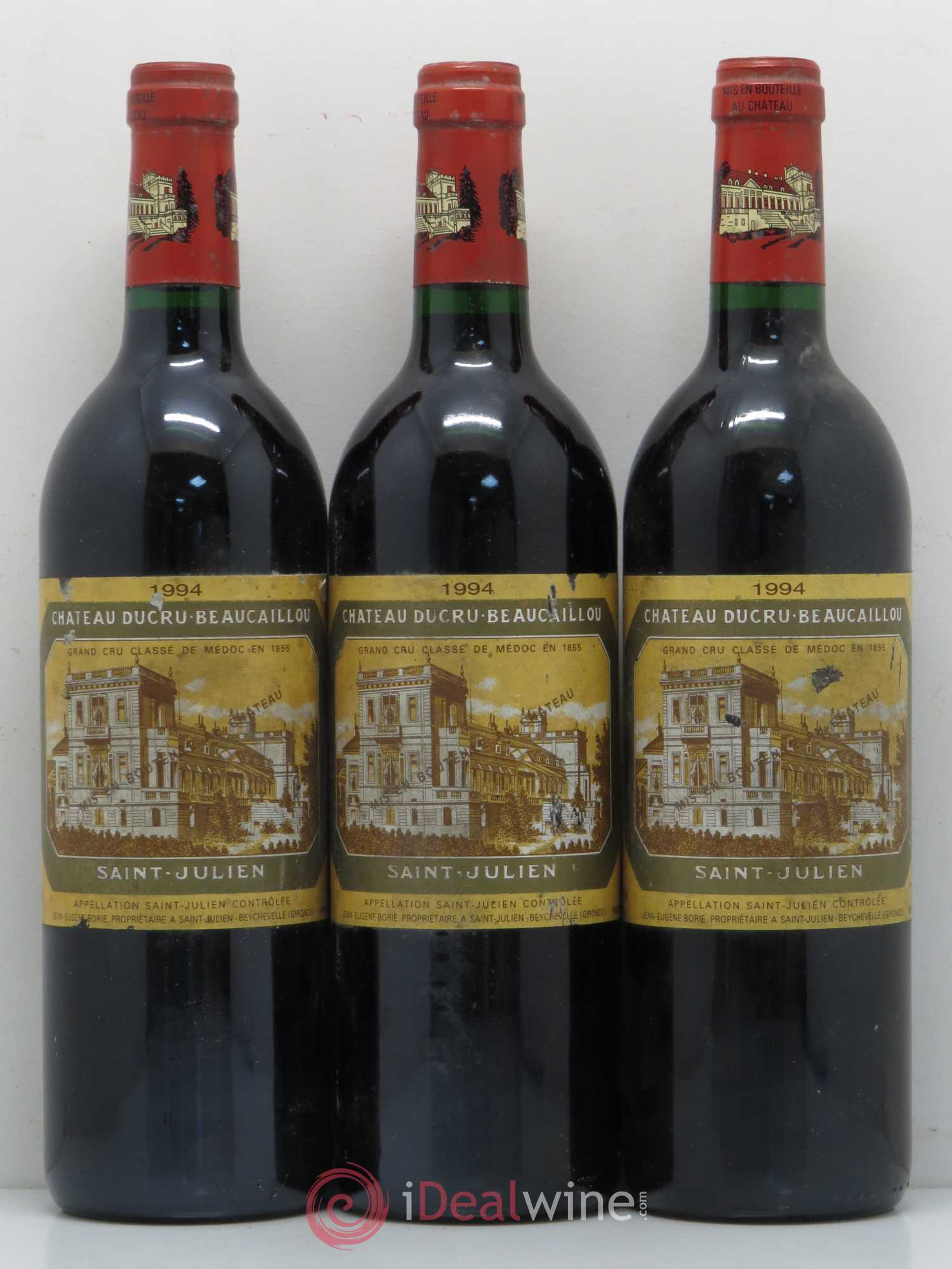 Château Ducru Beaucaillou 2ème Grand Cru Classé 1994 - Lot de 3 bouteilles - 0