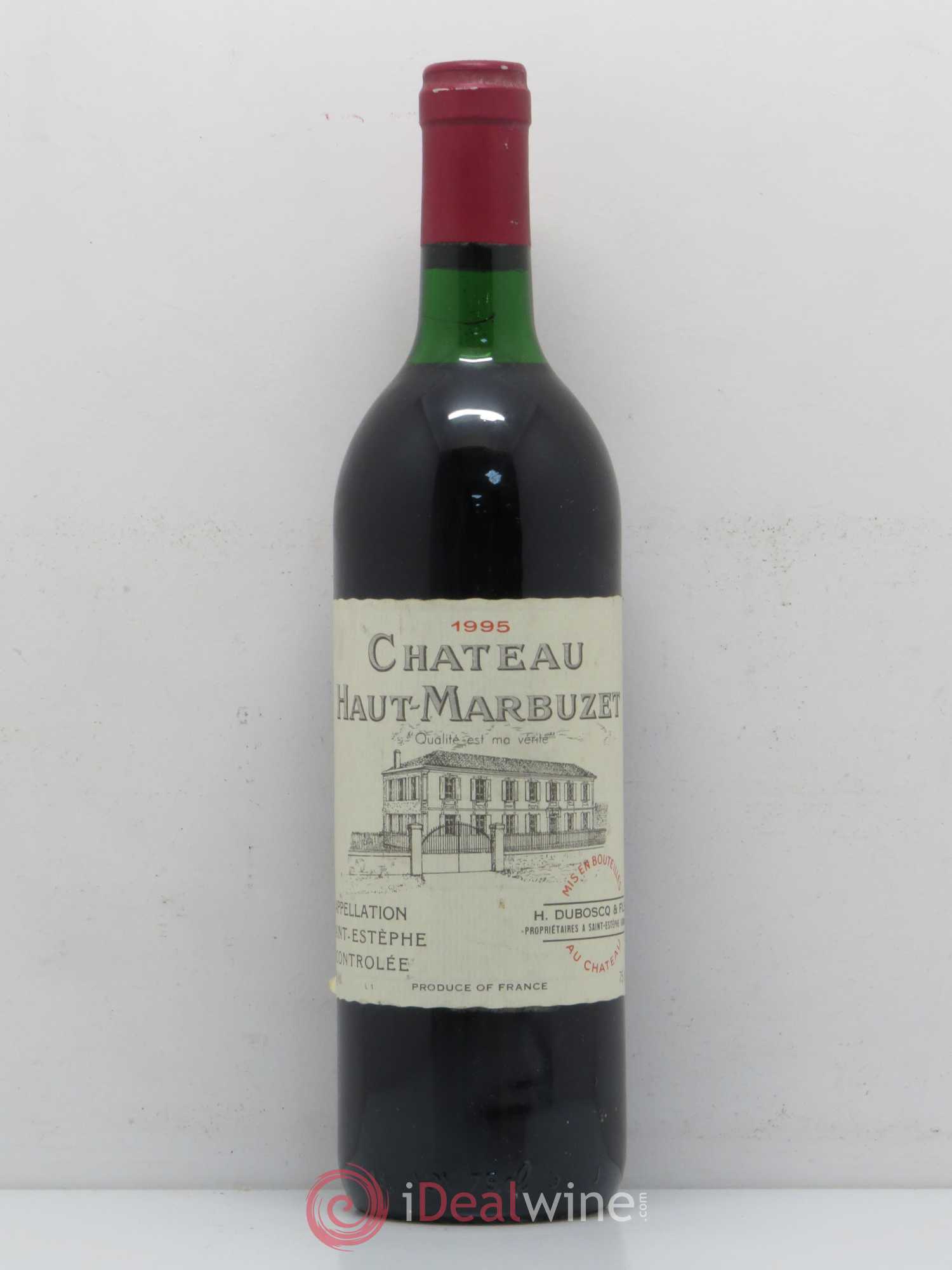 Château Haut Marbuzet 1995 - Lot de 1 bouteille - 0