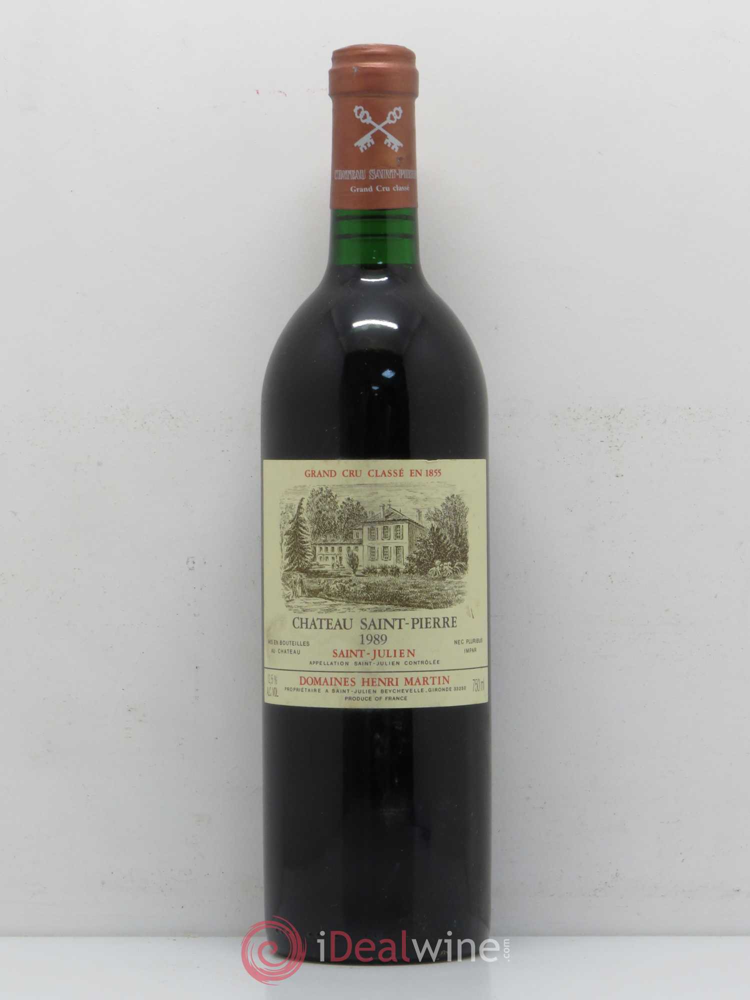Château Saint-Pierre 4ème Grand Cru Classé 1989 - Lot de 1 bouteille - 0