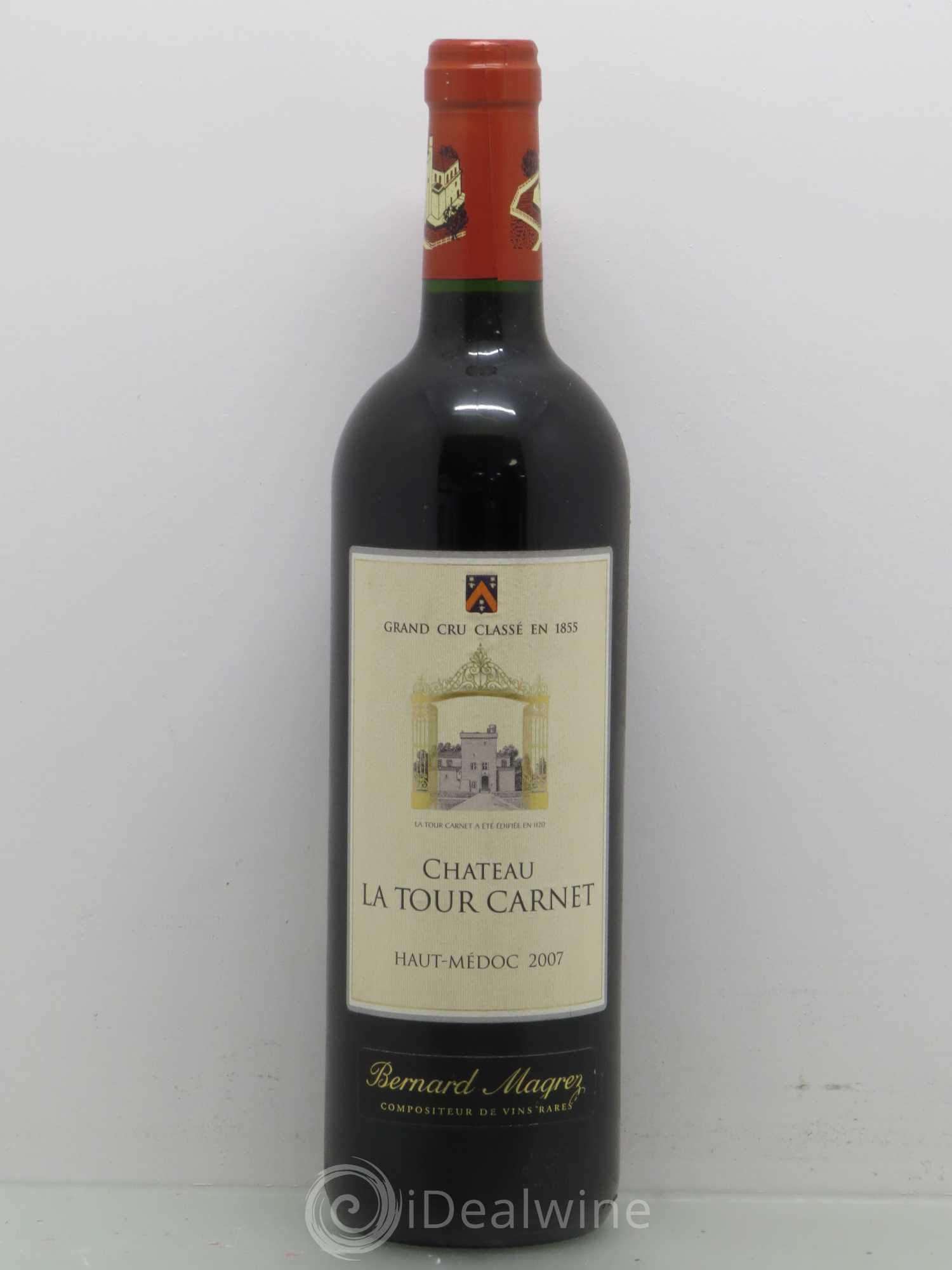 Château la Tour Carnet 4ème Grand Cru Classé 2007 - Lot de 1 bouteille - 0