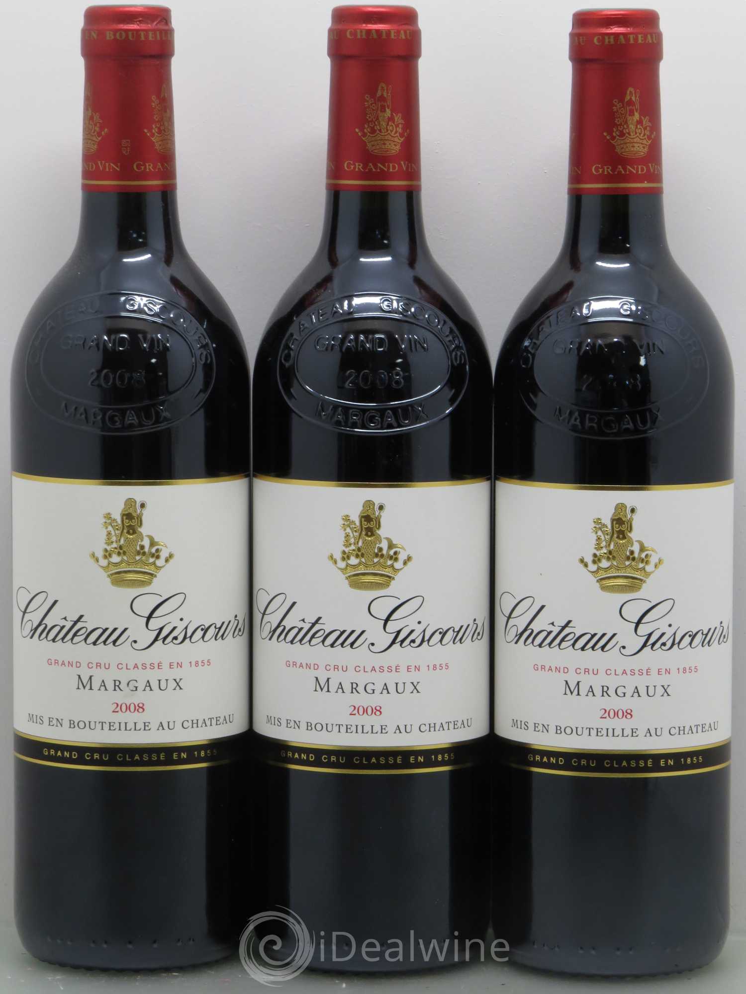 Château Giscours 3ème Grand Cru Classé 2008 - Lot de 6 bouteilles - 1