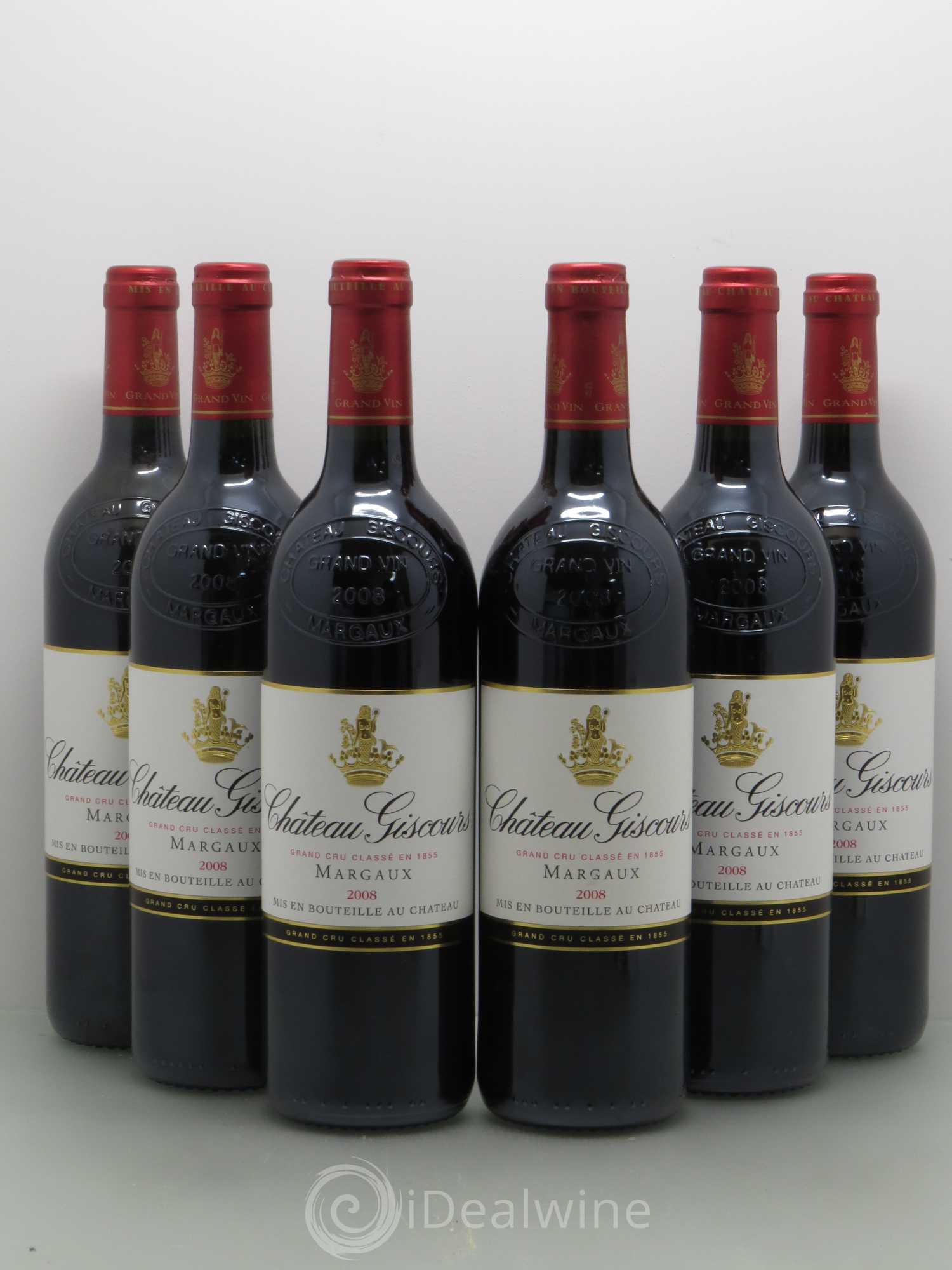 Château Giscours 3ème Grand Cru Classé 2008 - Lot de 6 bouteilles - 0