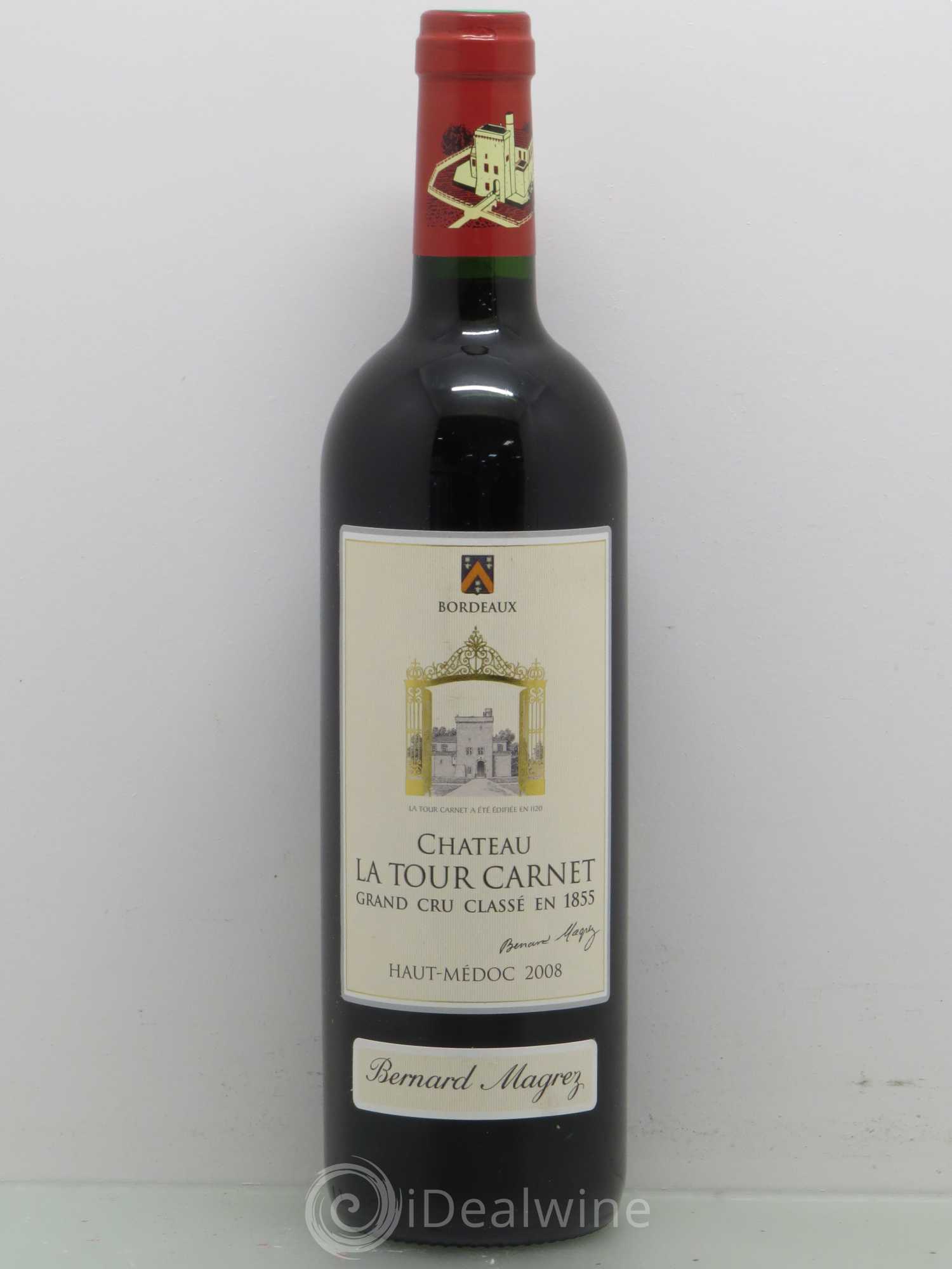 Château la Tour Carnet 4ème Grand Cru Classé 2008 - Lot de 1 bouteille - 0