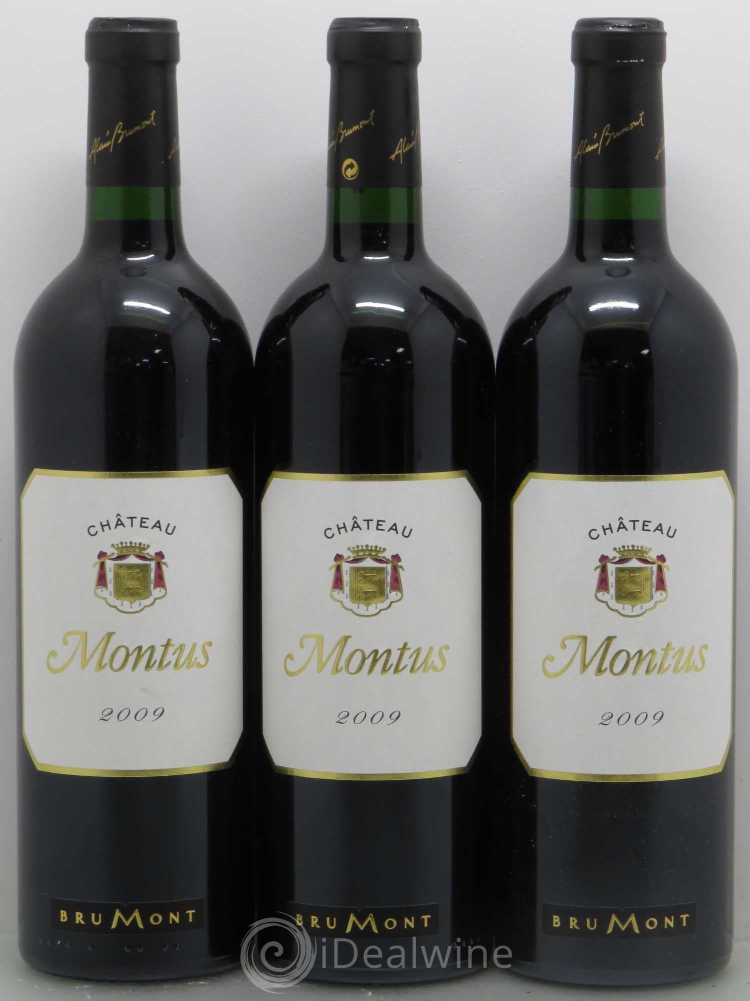 Madiran Château Montus Alain Brumont 2009 - Lot de 3 bouteilles - 0