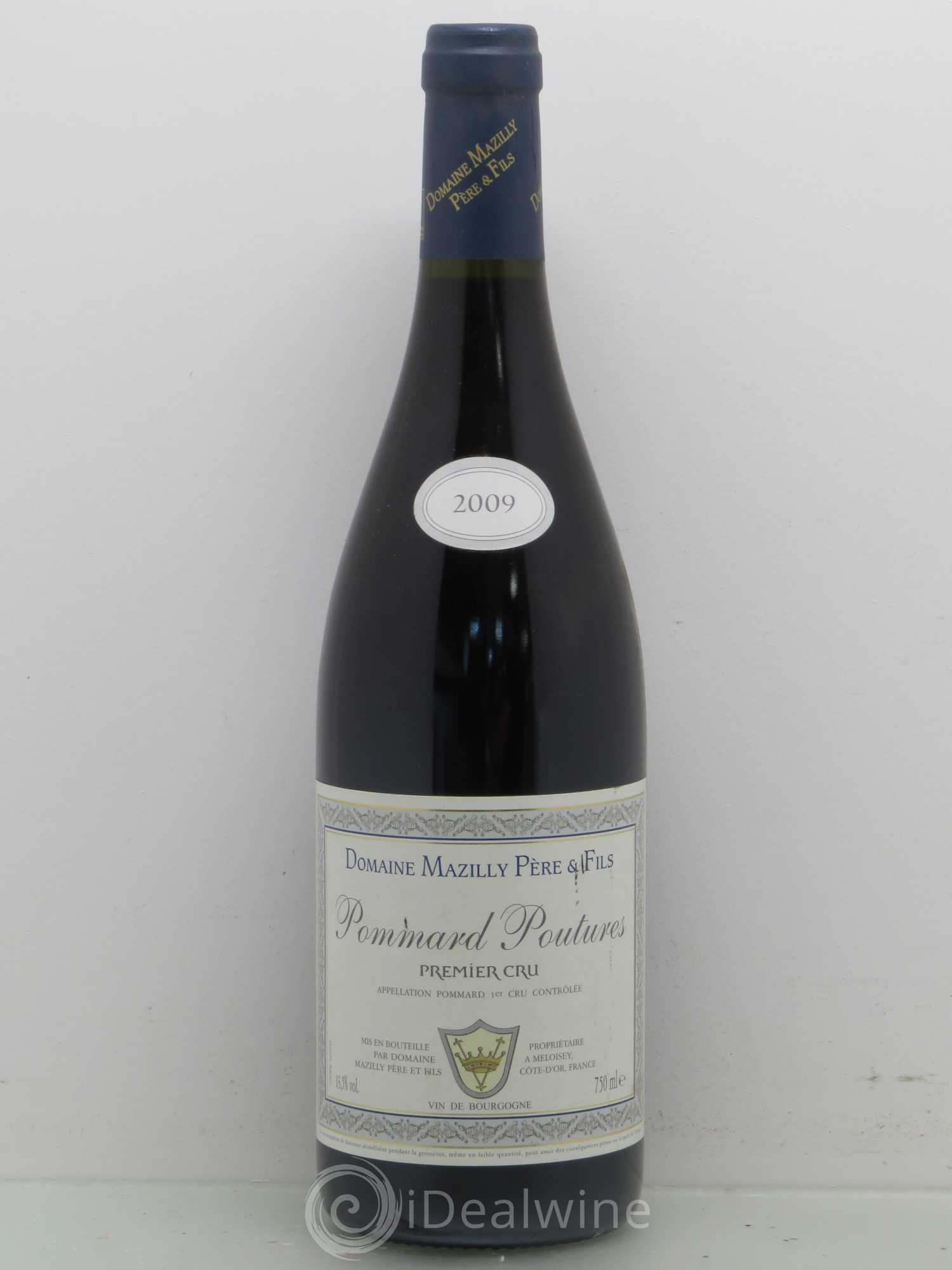Pommard 1er Cru Mazilly Poutures 2009 - Lot de 1 bouteille - 0