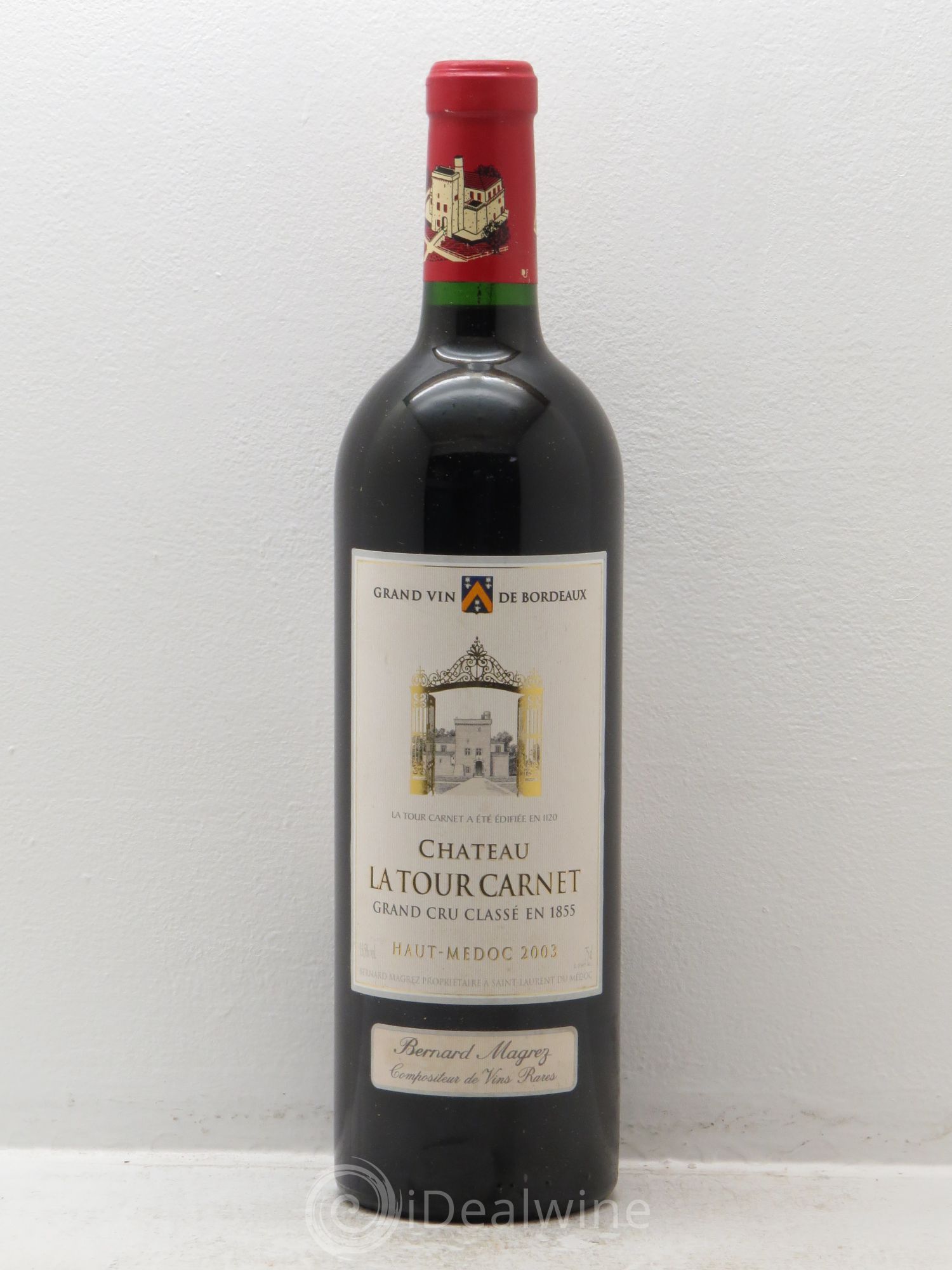 Château la Tour Carnet 4ème Grand Cru Classé 2003 - Lot de 1 bouteille - 0