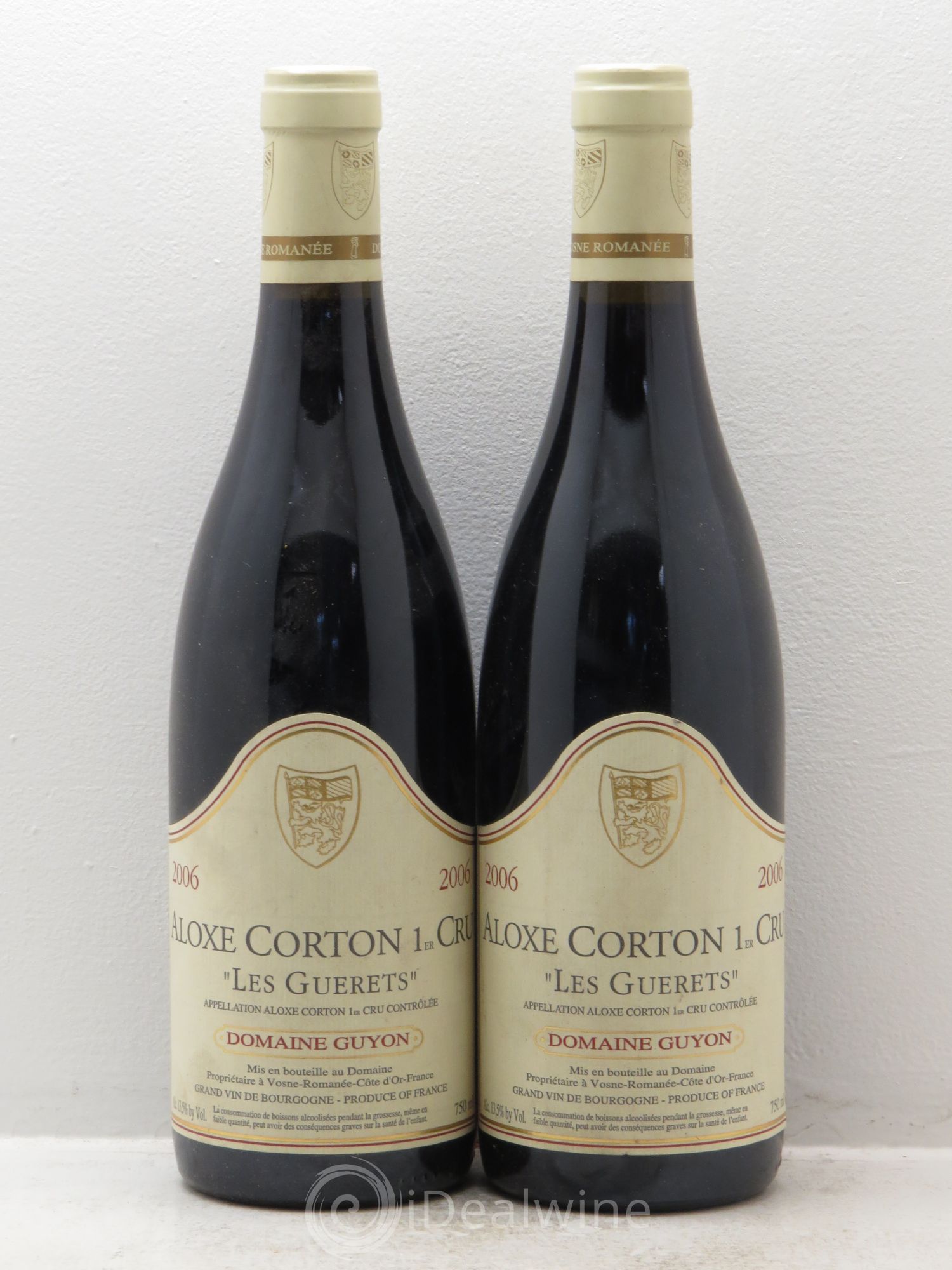 Aloxe-Corton 1er Cru Domaine Guyon 2006 - Posten von 2 Flaschen - 0