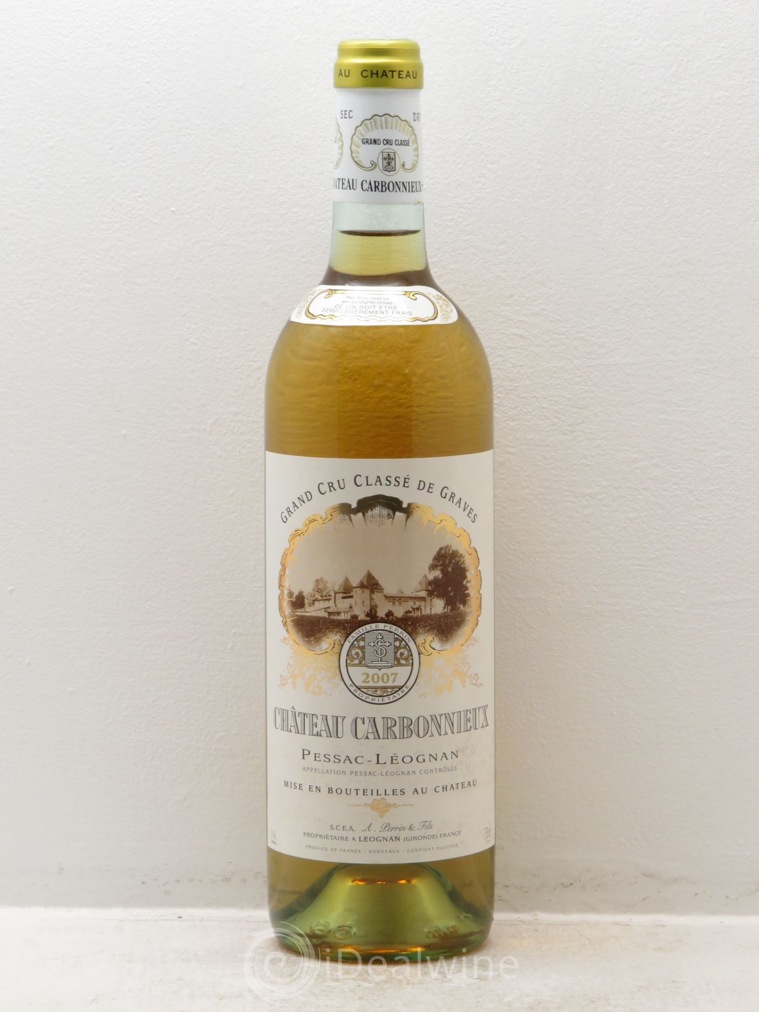 Château Carbonnieux Cru Classé de Graves 2007 - Lot de 1 bouteille - 0