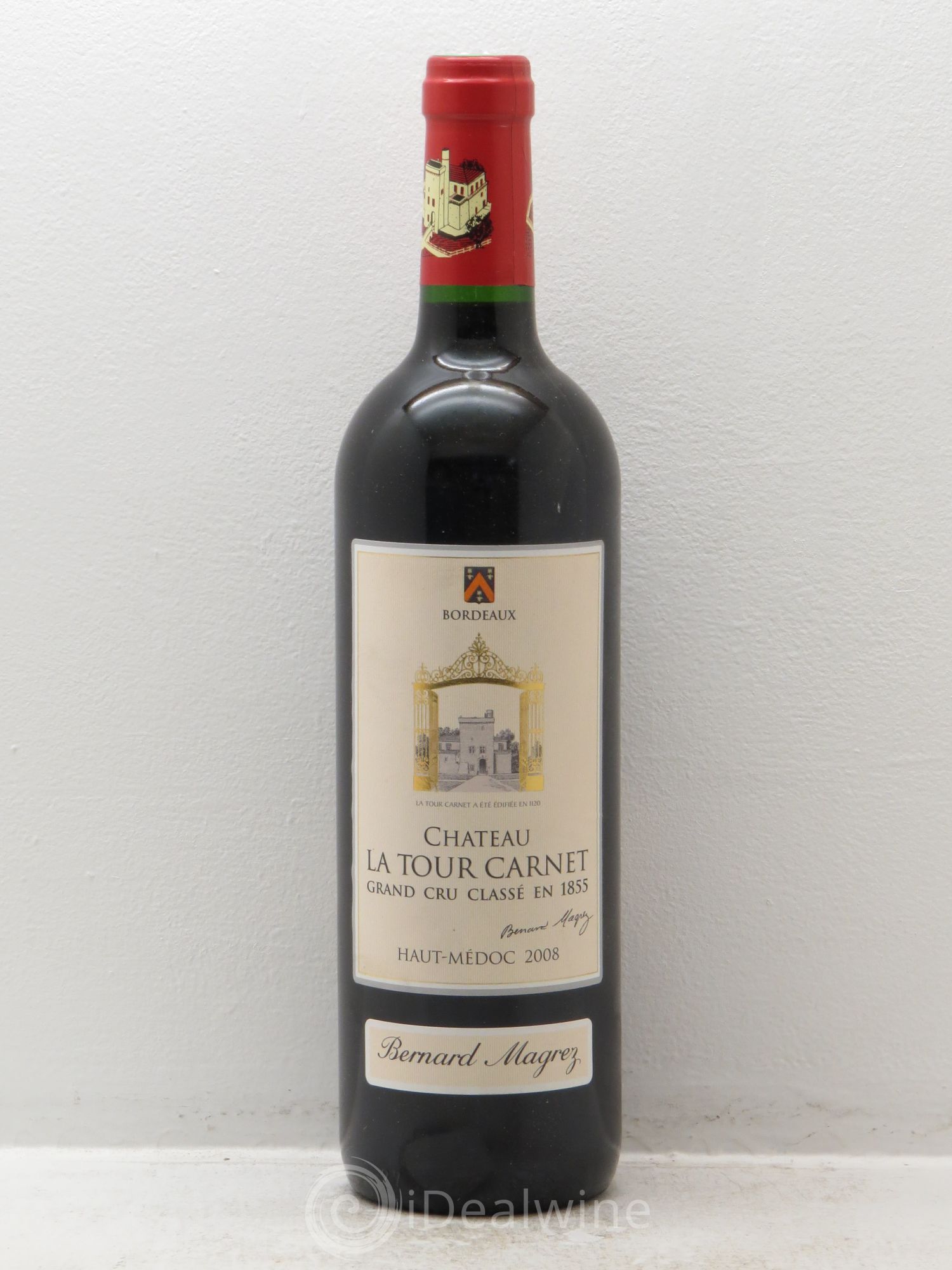 Château la Tour Carnet 4ème Grand Cru Classé 2008 - Lot de 1 bouteille - 0