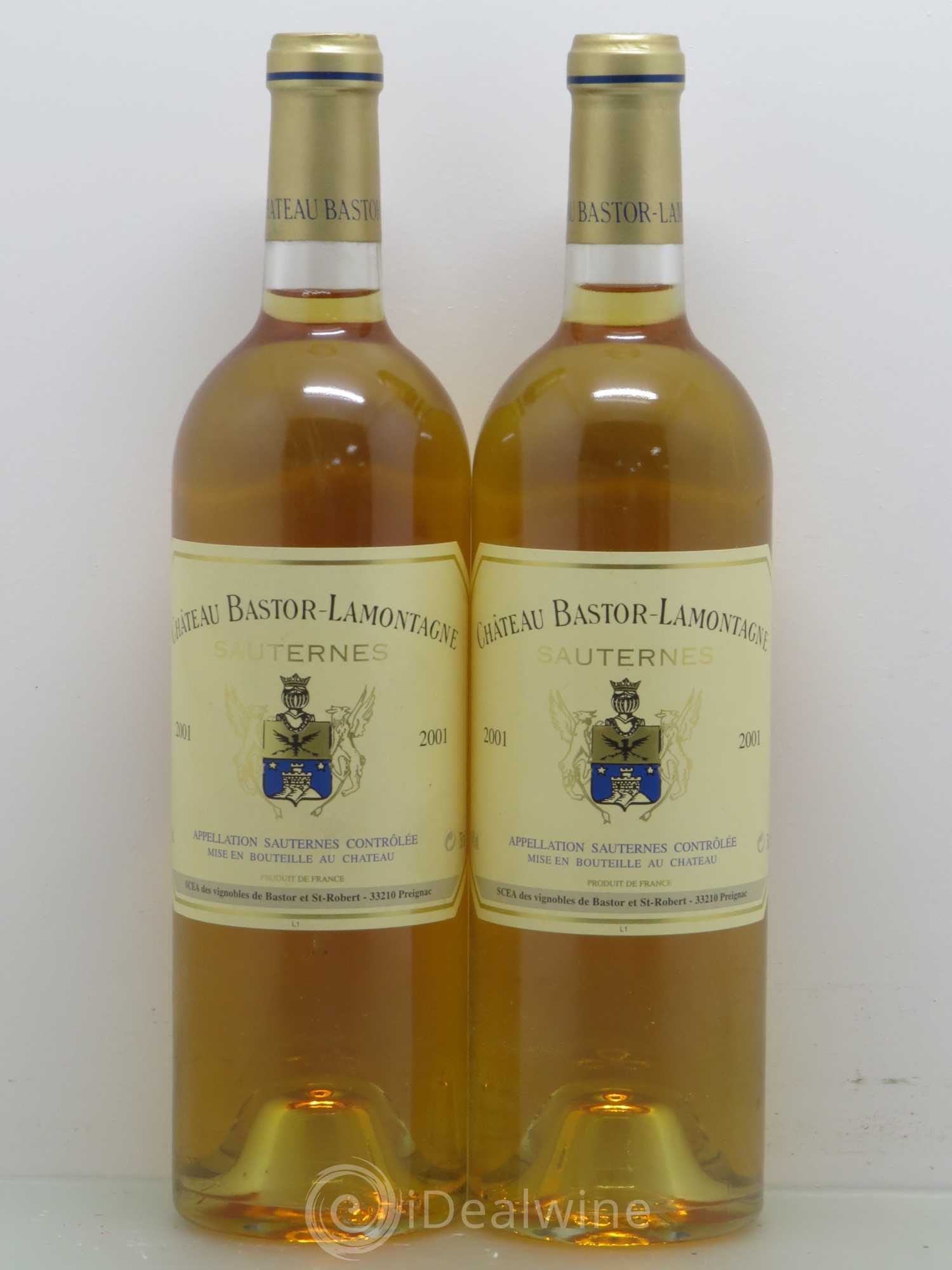 Château Bastor Lamontagne 2001 - Lotto di 2 bottiglie - 0