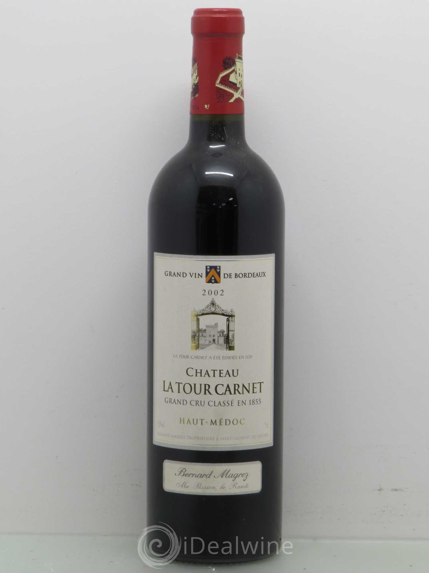 Château la Tour Carnet 4ème Grand Cru Classé 2002 - Lot de 1 bouteille - 0