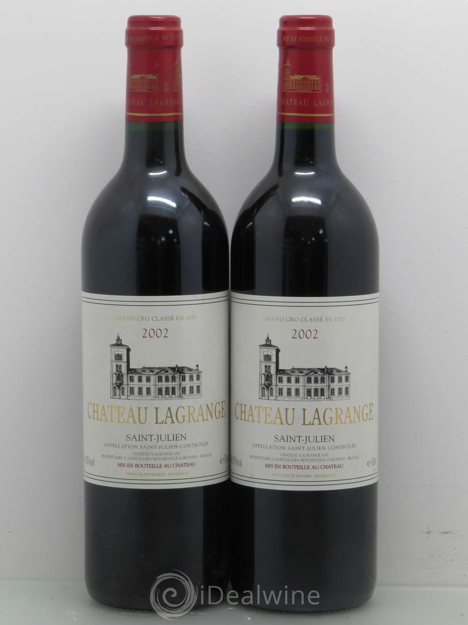 Château Lagrange 3ème Grand Cru Classé 2002 - Lot de 2 bouteilles - 0