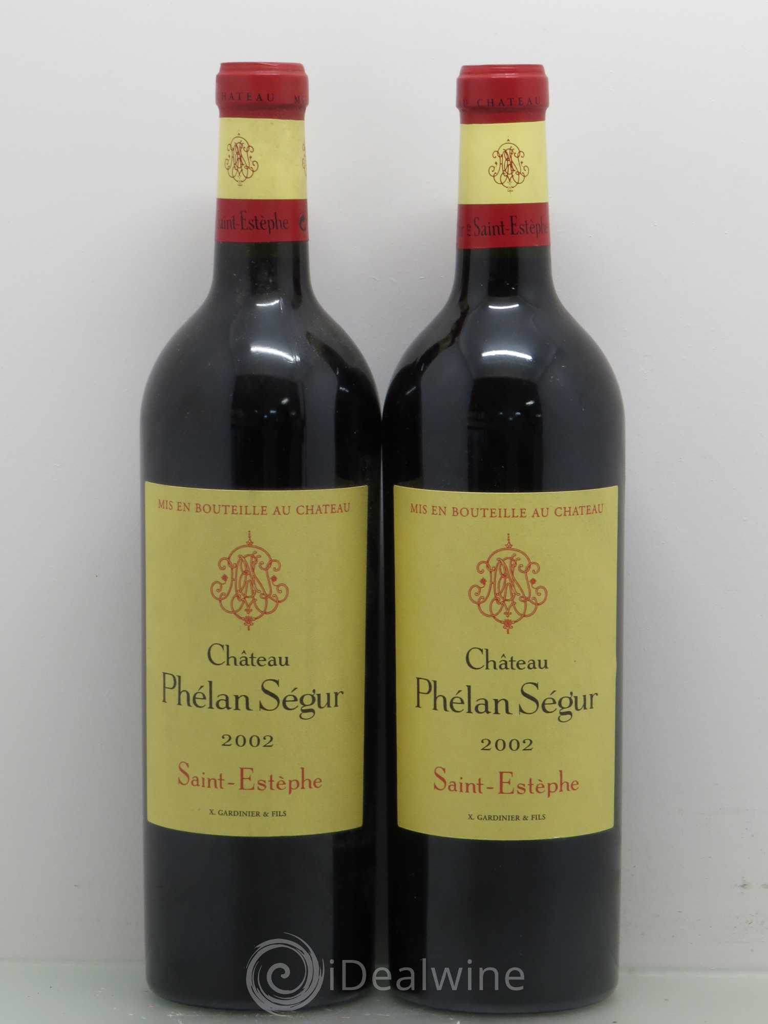 Château Phélan Ségur 2002 - Lot de 2 bouteilles - 0