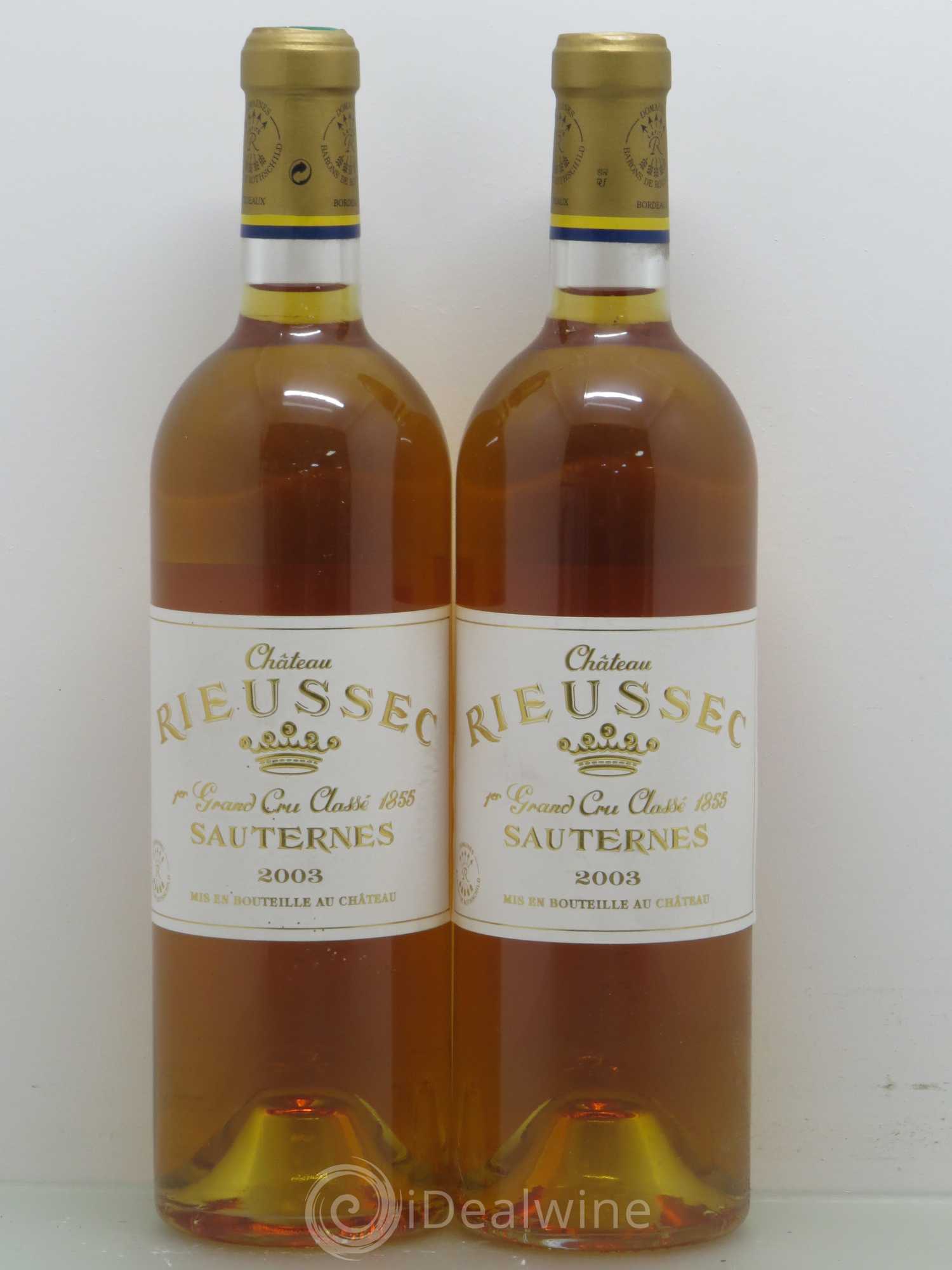 Château Rieussec 1er Grand Cru Classé 2003 - Posten von 2 Flaschen - 0