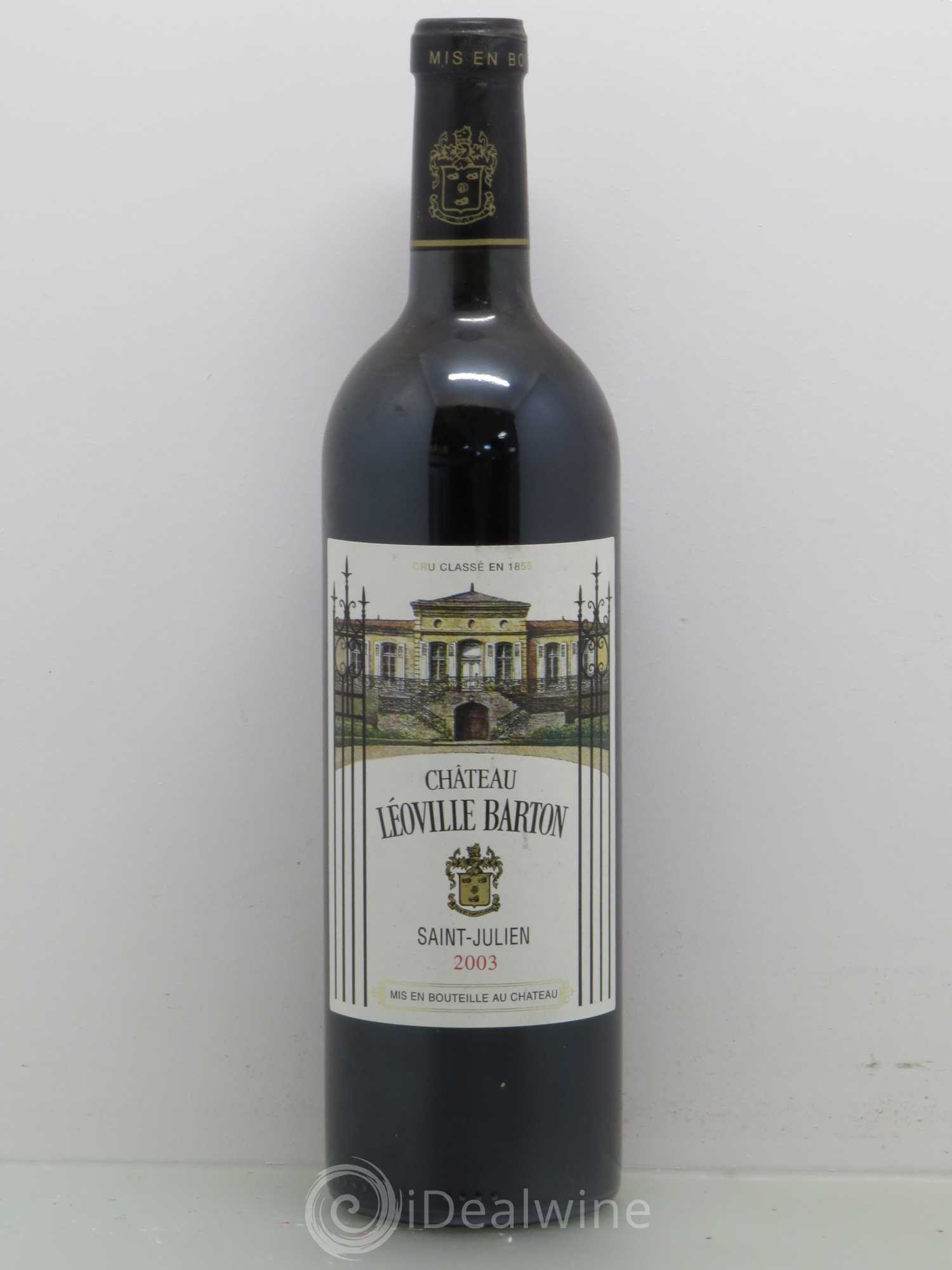 Château Léoville Barton 2ème Grand Cru Classé 2003 - Lot de 1 bouteille - 0