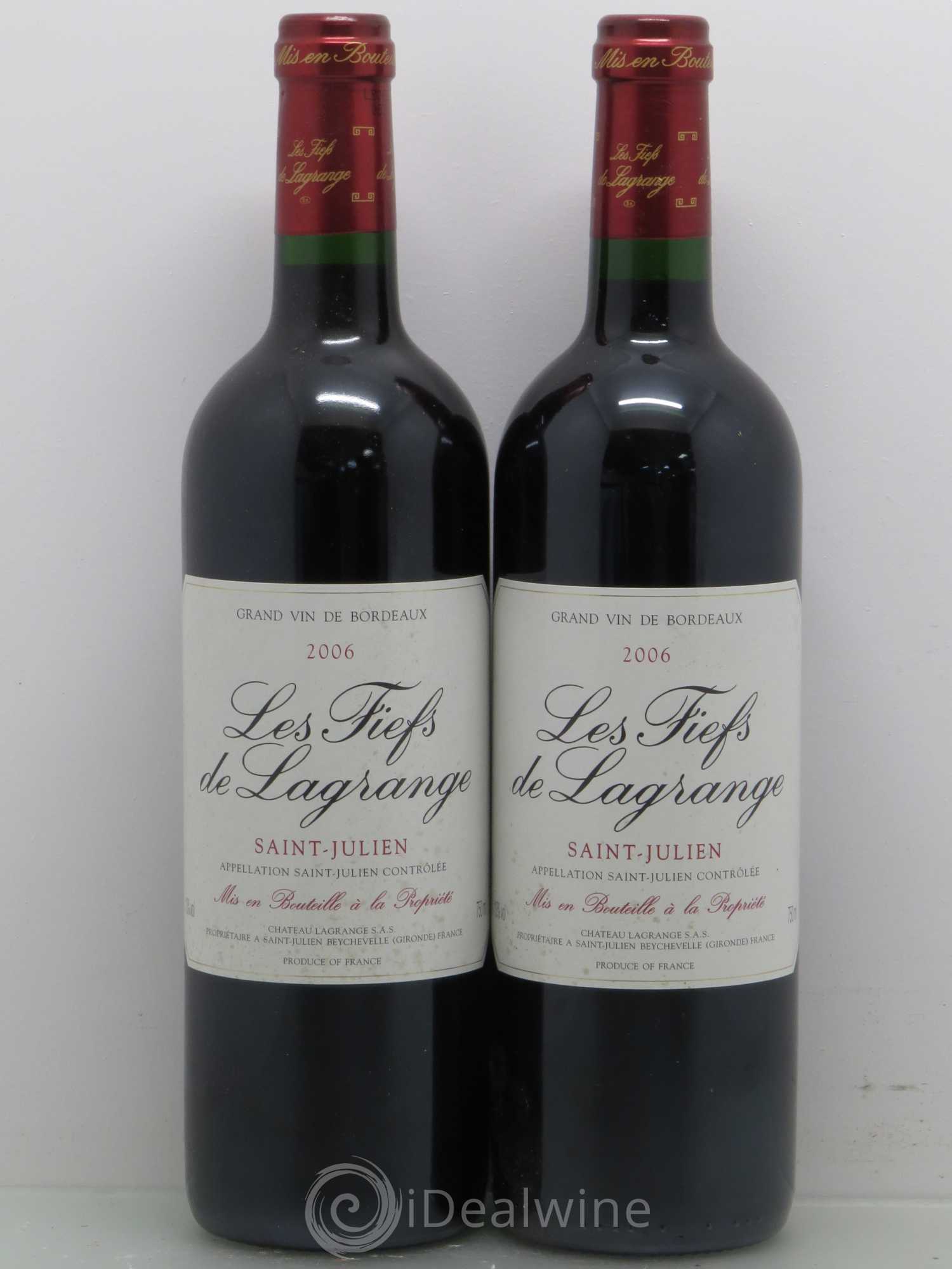Les Fiefs de Lagrange Second Vin 2006 - Lot de 2 bouteilles - 0