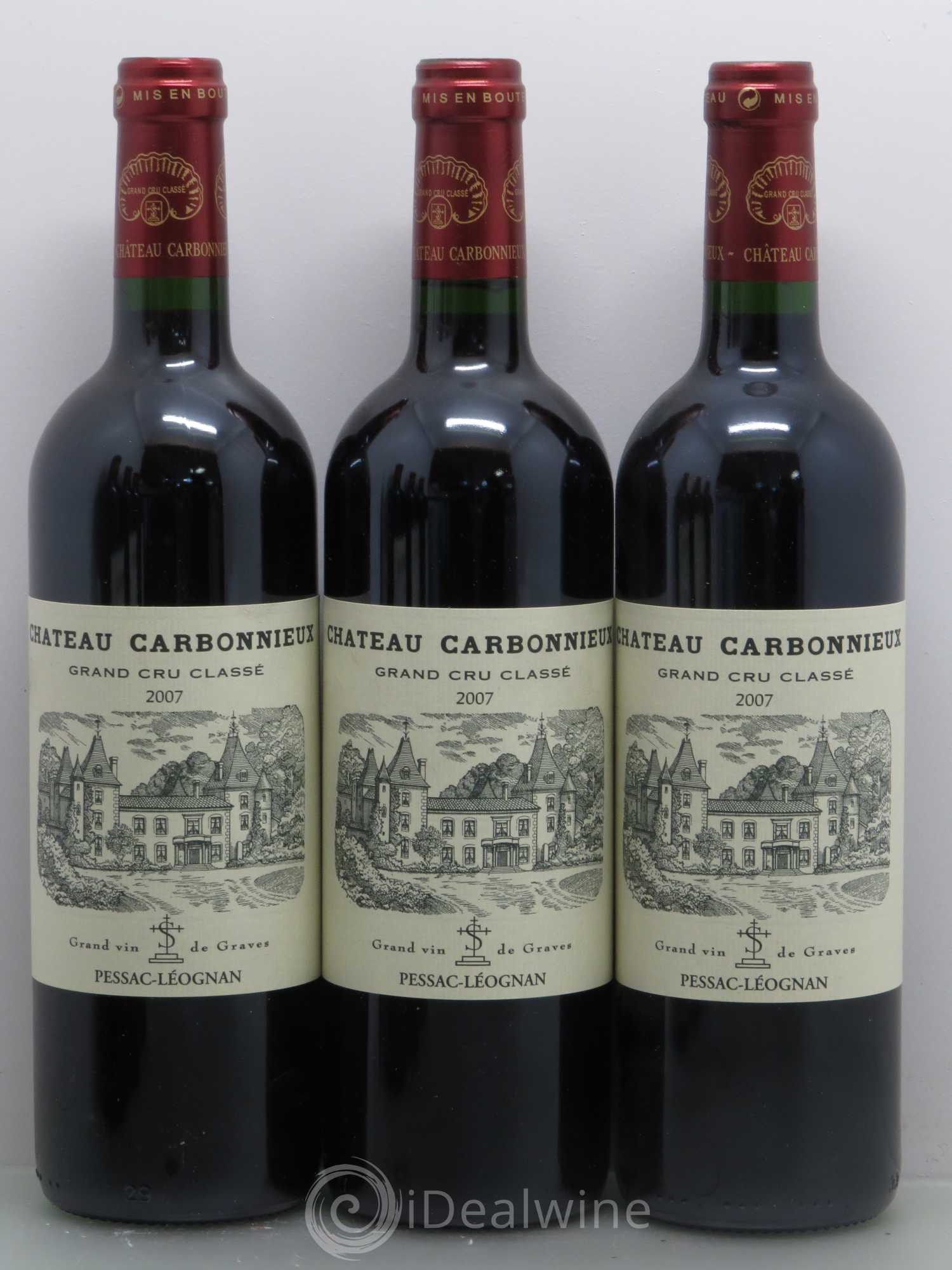 Château Carbonnieux Cru Classé de Graves 2007 - Lot de 6 bouteilles - 1