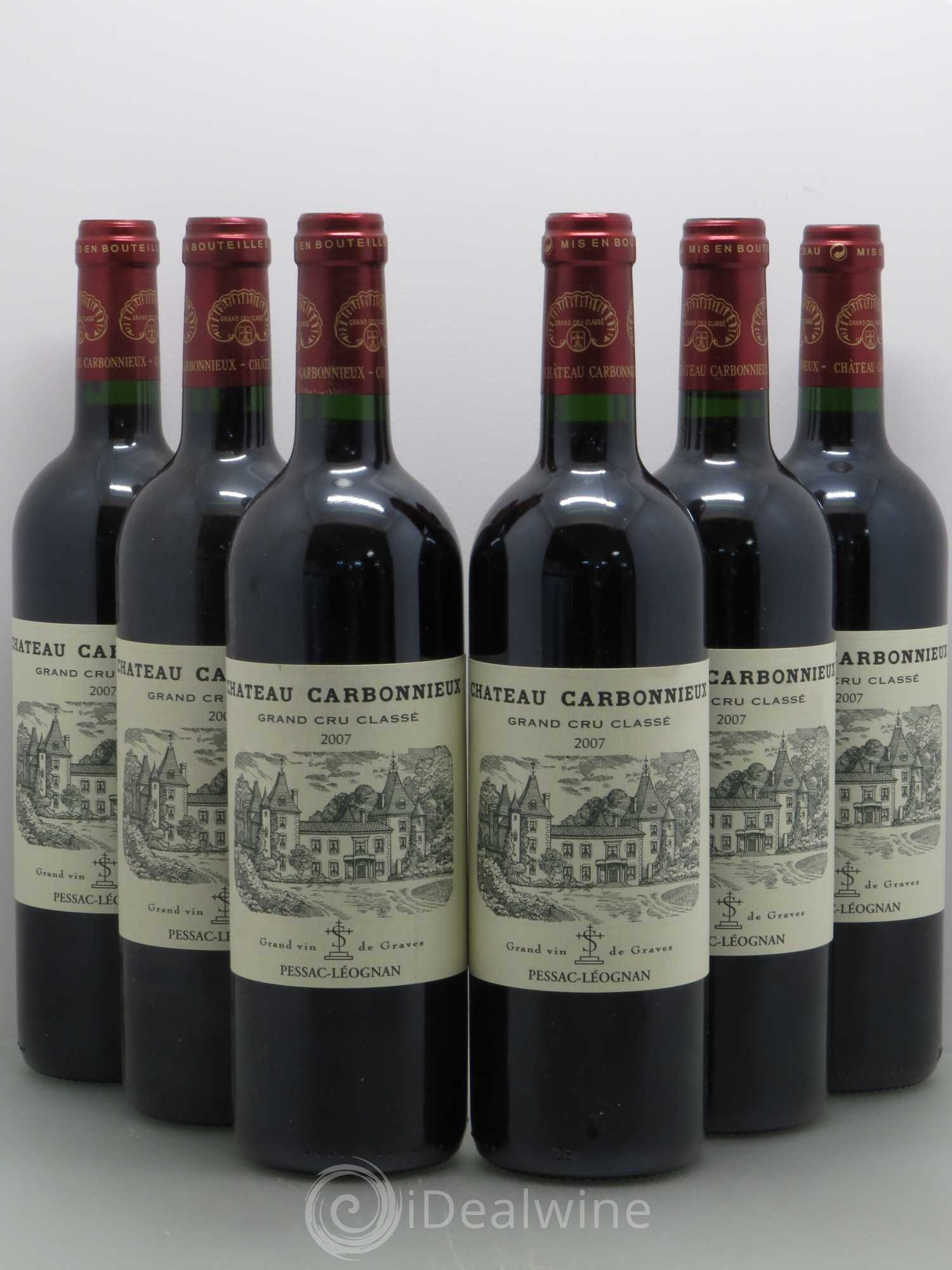 Château Carbonnieux Cru Classé de Graves 2007 - Lot de 6 bouteilles - 0