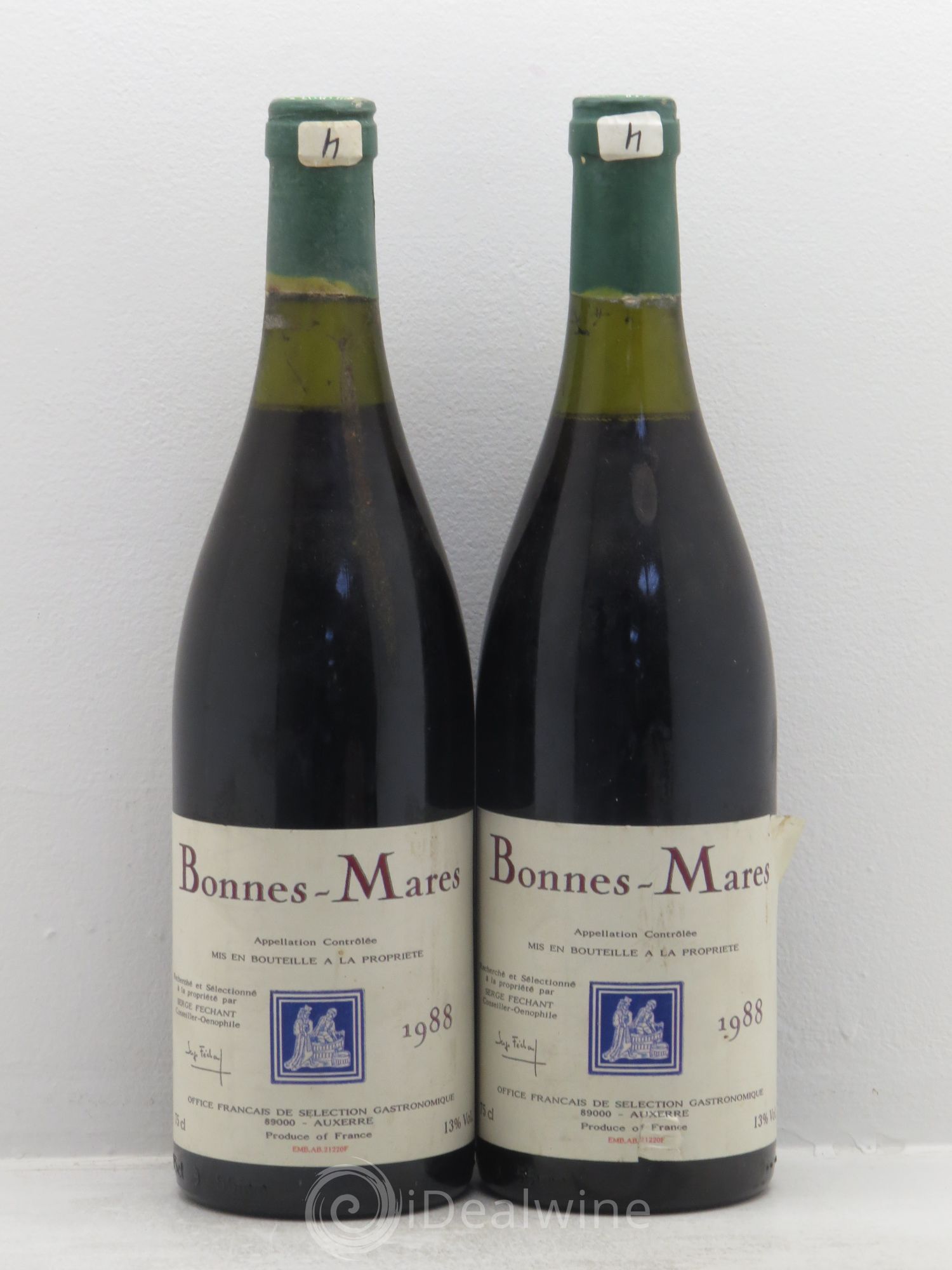 Bonnes-Mares Grand Cru Selection S.Fechant 1988 - Lot de 2 bouteilles - 0