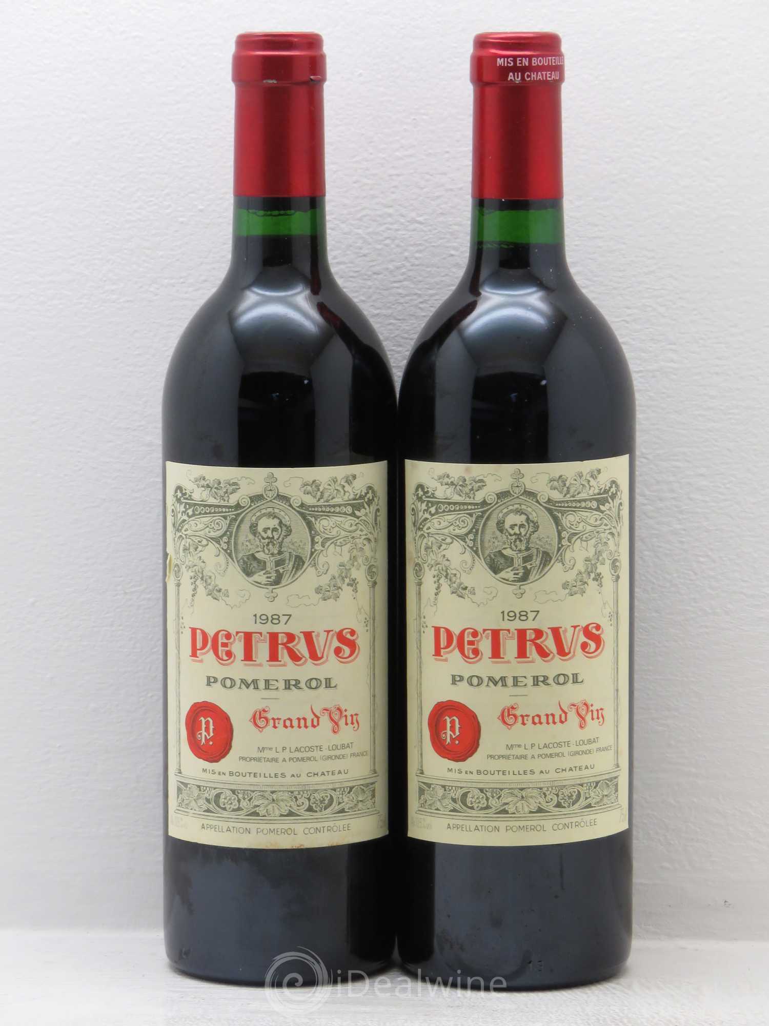 Petrus 1987 - Lot de 2 bouteilles - 0