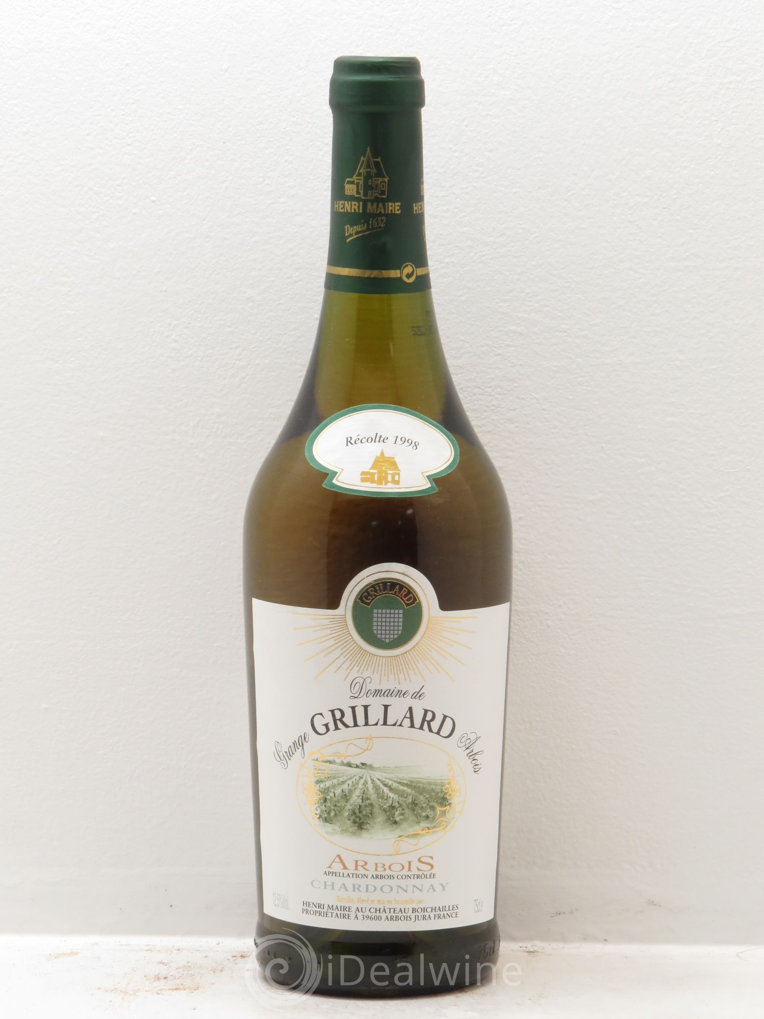 Arbois Chardonnay Domaine de Grange Grillard Henri Maire 1998 - Posten von 6 Flaschen - 0