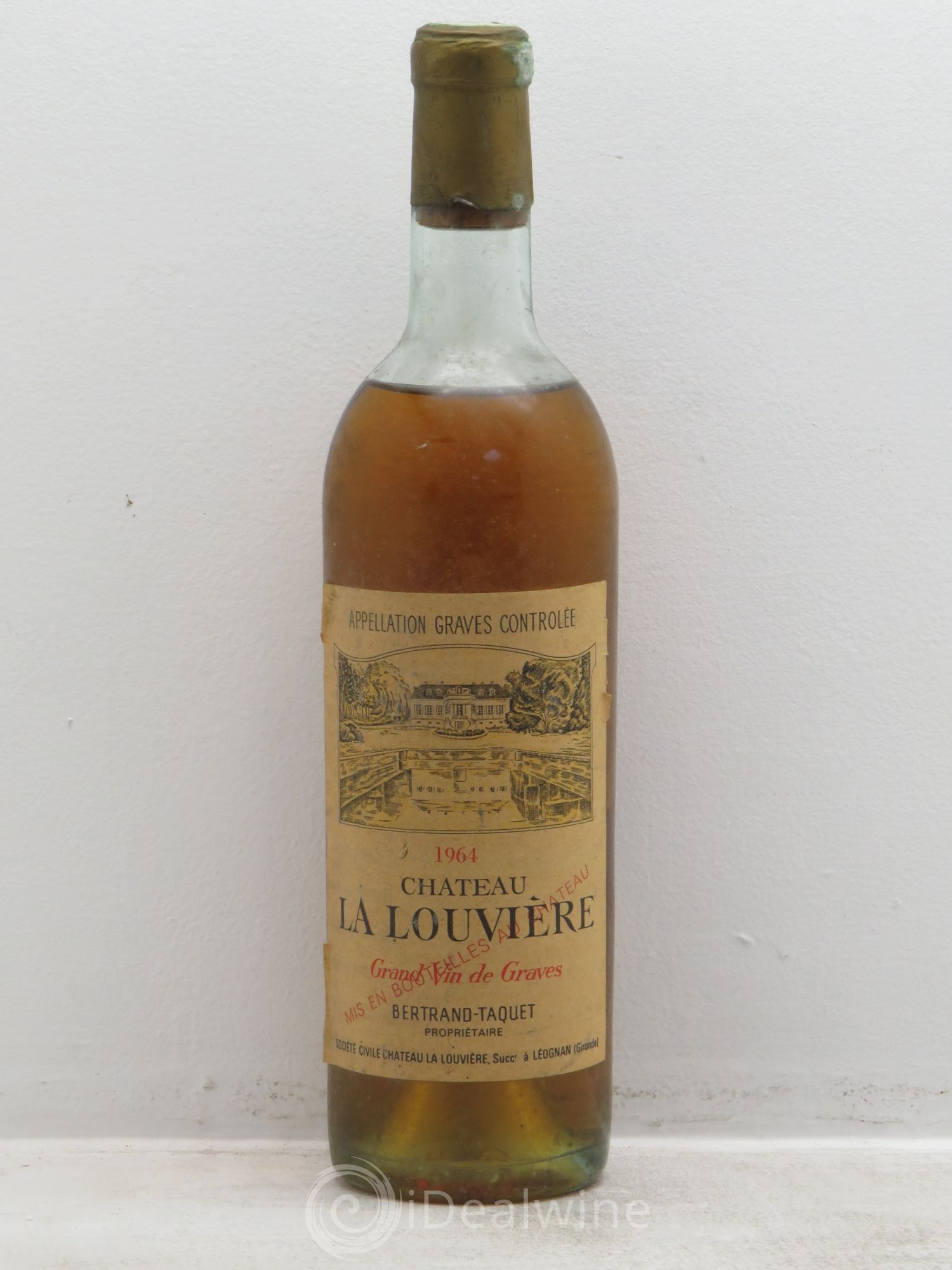 Château la Louvière 1964 - Lot de 1 bouteille - 0