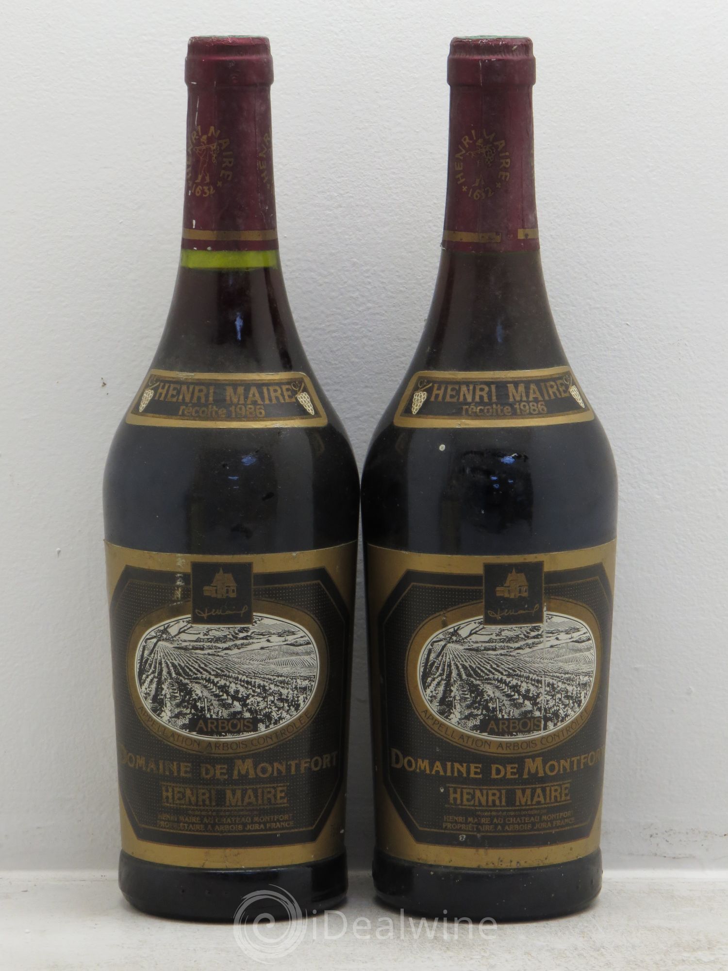 Arbois Domaine de Montfort Henri Maire 1986 - Posten von 2 Flaschen - 0