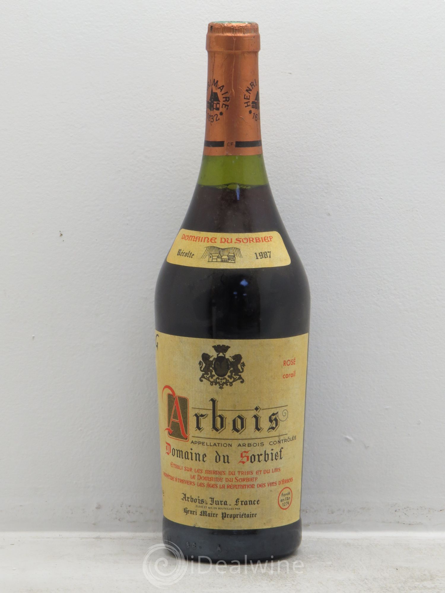 Divers Arbois domaine du Sorbief 1987 - Posten von 1 Flasche - 0