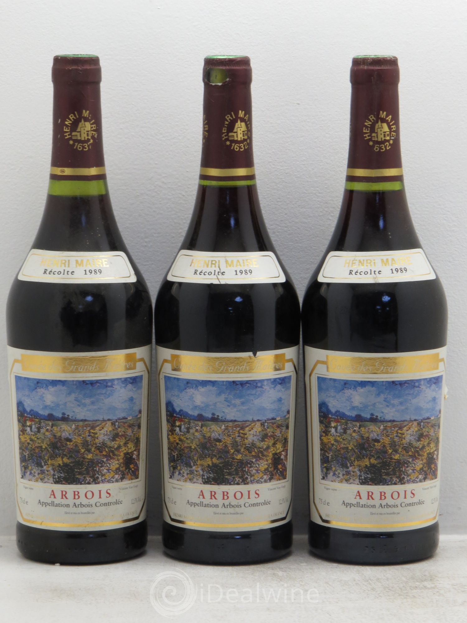 Arbois Cuvée des grands maitre Henri maire 1989 - Posten von 3 Flaschen - 0