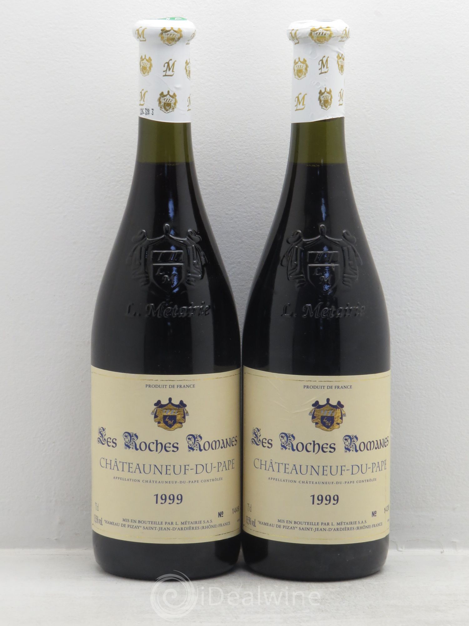 Châteauneuf-du-Pape Les Roches Romanes 1999 - Lot de 2 bouteilles - 0