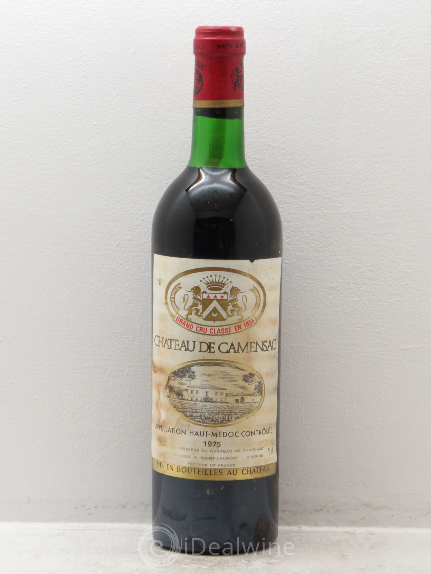 Château Camensac 5ème Grand Cru Classé 1975 - Lot de 6 bouteilles - 0