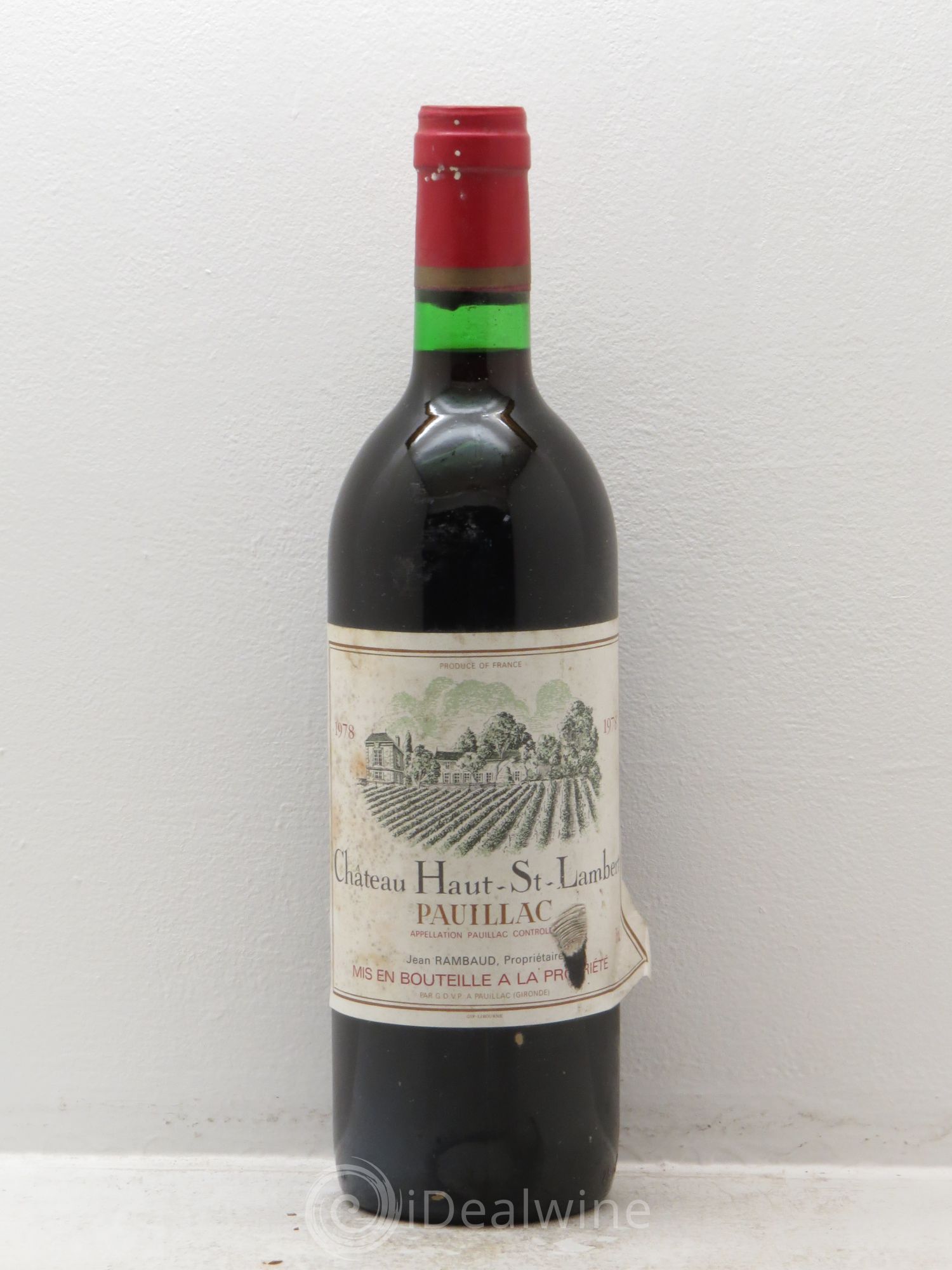 Pauillac Château Haut Saint Lambert 1978 - Posten von 1 Flasche - 0