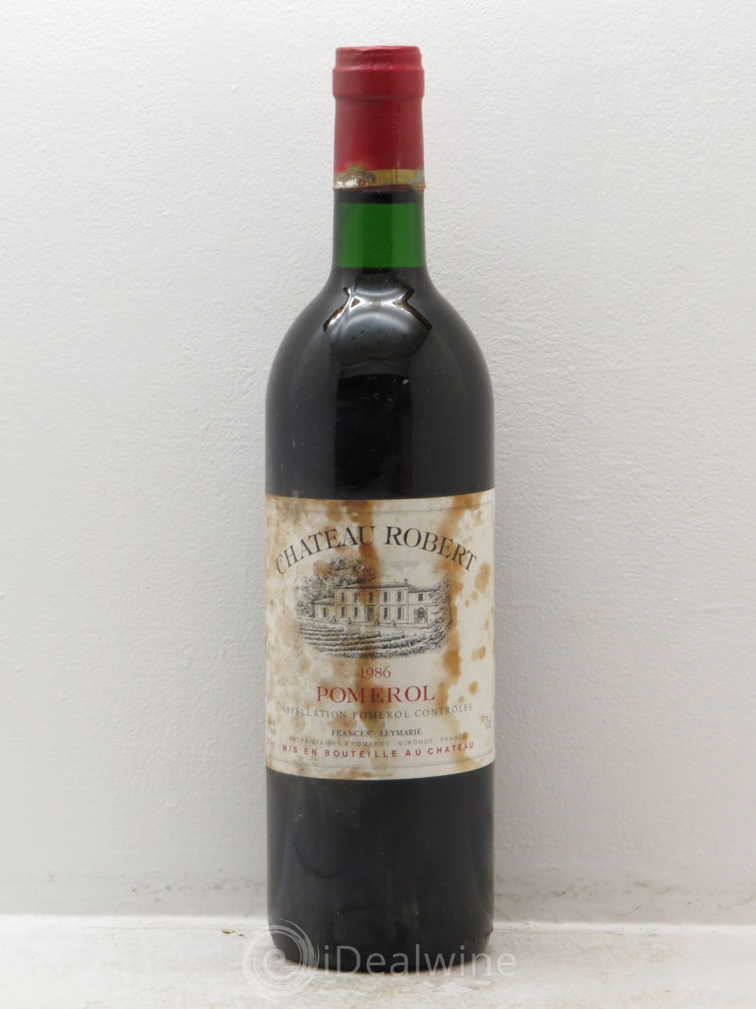 Pomerol Château Robert 1986 - Lot de 1 bouteille - 0