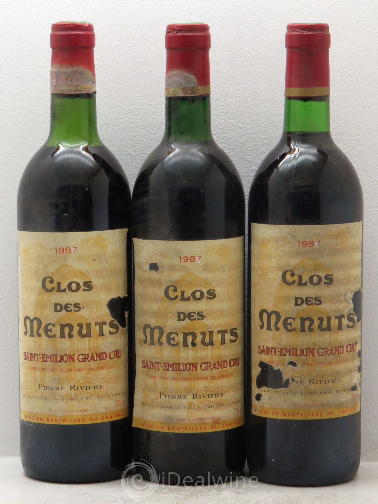 Saint-Émilion 1987 - Posten von 3 Flaschen - 0