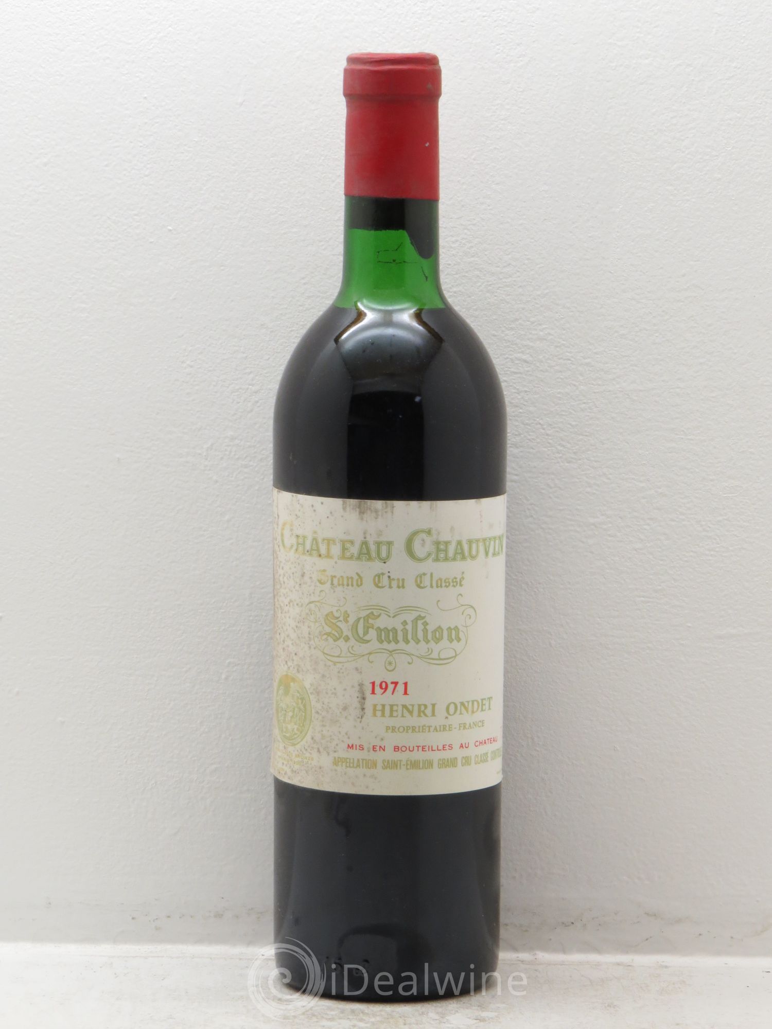 Château Chauvin Grand Cru Classé 1971 - Lot de 1 bouteille - 0