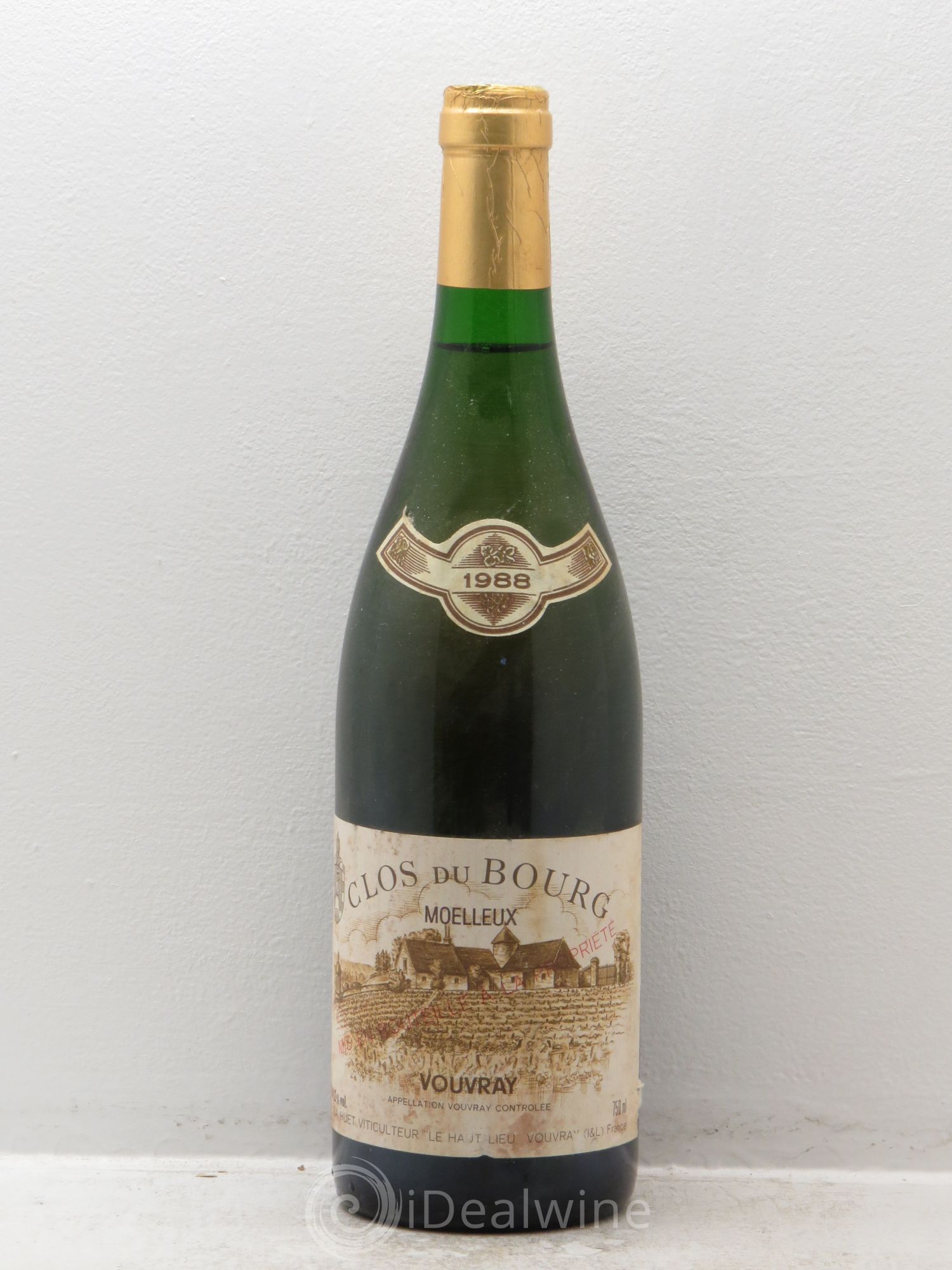 Vouvray Clos du Bourg Moelleux Domaine Huet (senza prezzo di riserva) 1988 - Lotto di 1 bottiglia - 0