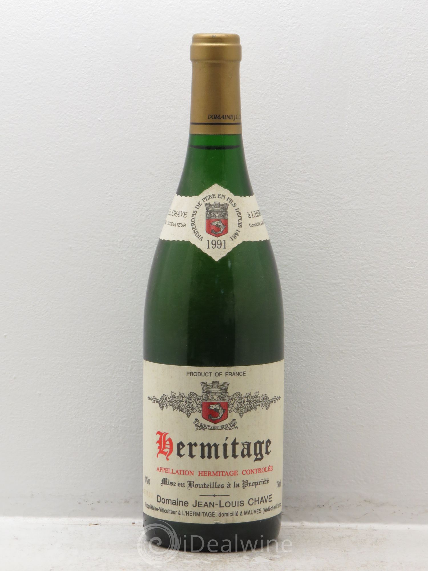 Hermitage Jean-Louis Chave 1991 - Lot de 1 bouteille - 0