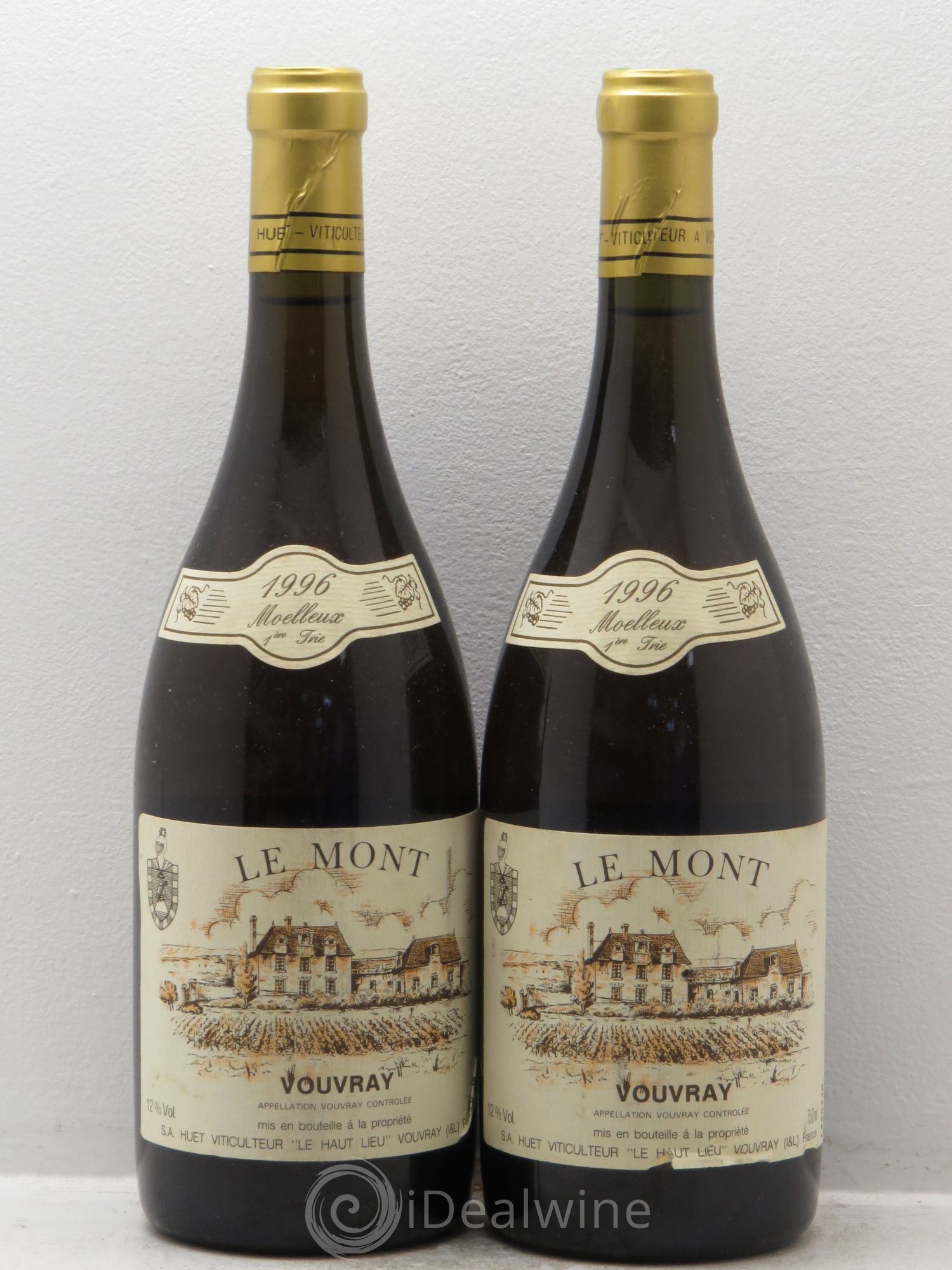 Vouvray Le Haut-Lieu Moelleux 1ère Trie Domaine Huet 1996 - Lotto di 2 bottiglie - 0