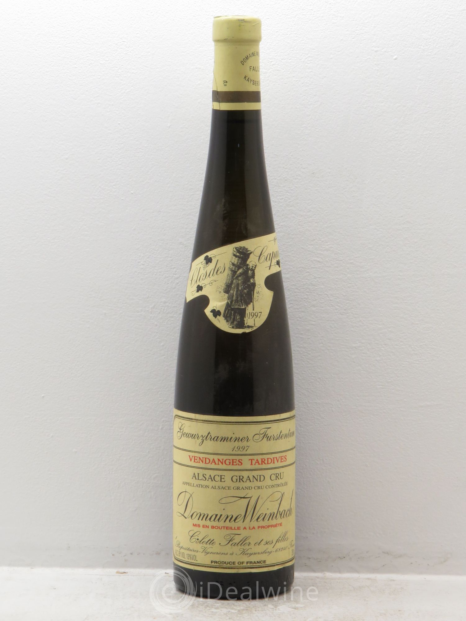 Alsace Gewurztraminer Grand Cru Furstentum Vendanges Tardives Weinbach (Domaine) 1997 - Lotto di 1 bottiglia - 0